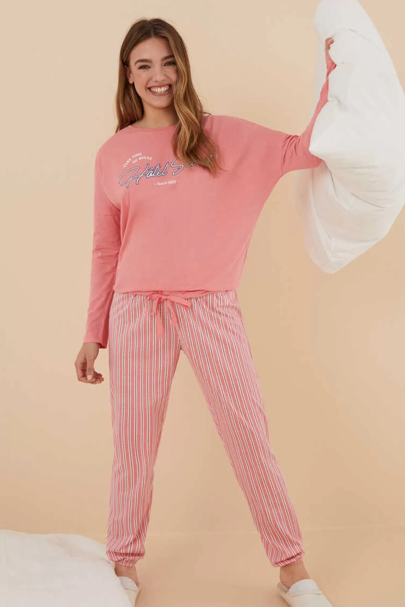 Women'secret Pijama 100% Algodao Riscas