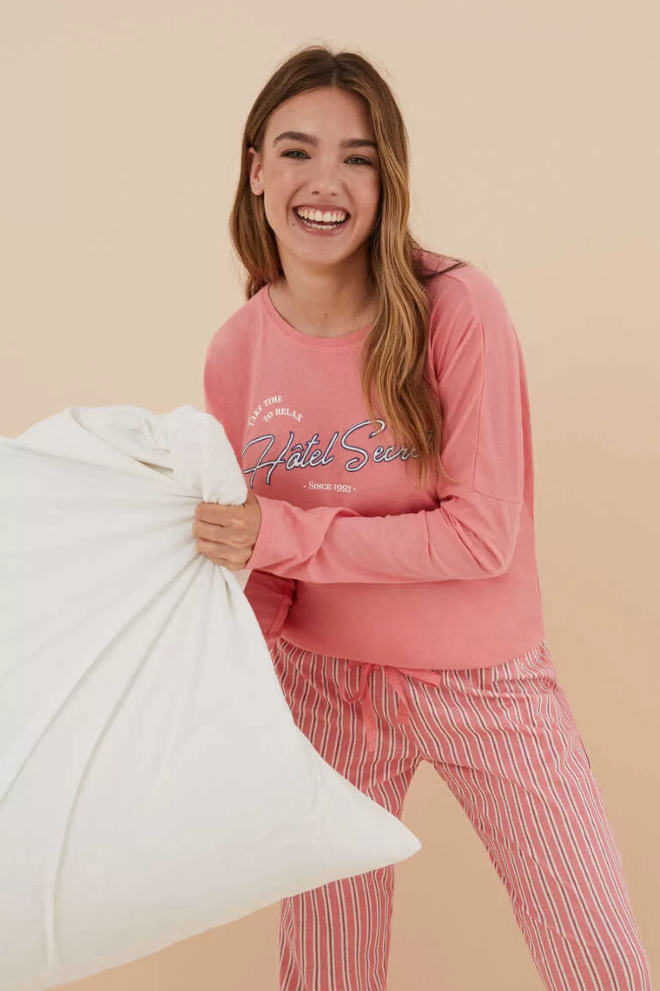 Women'secret Pijama 100% Algodao Riscas