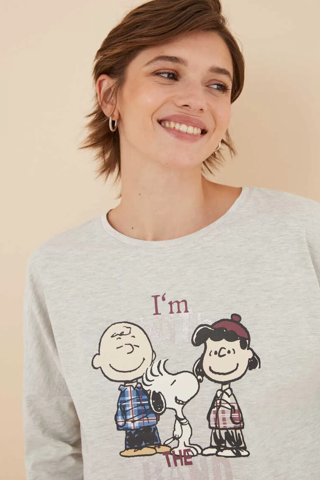 Women'secret Pijama 100% Algodao Snoopy & Cia