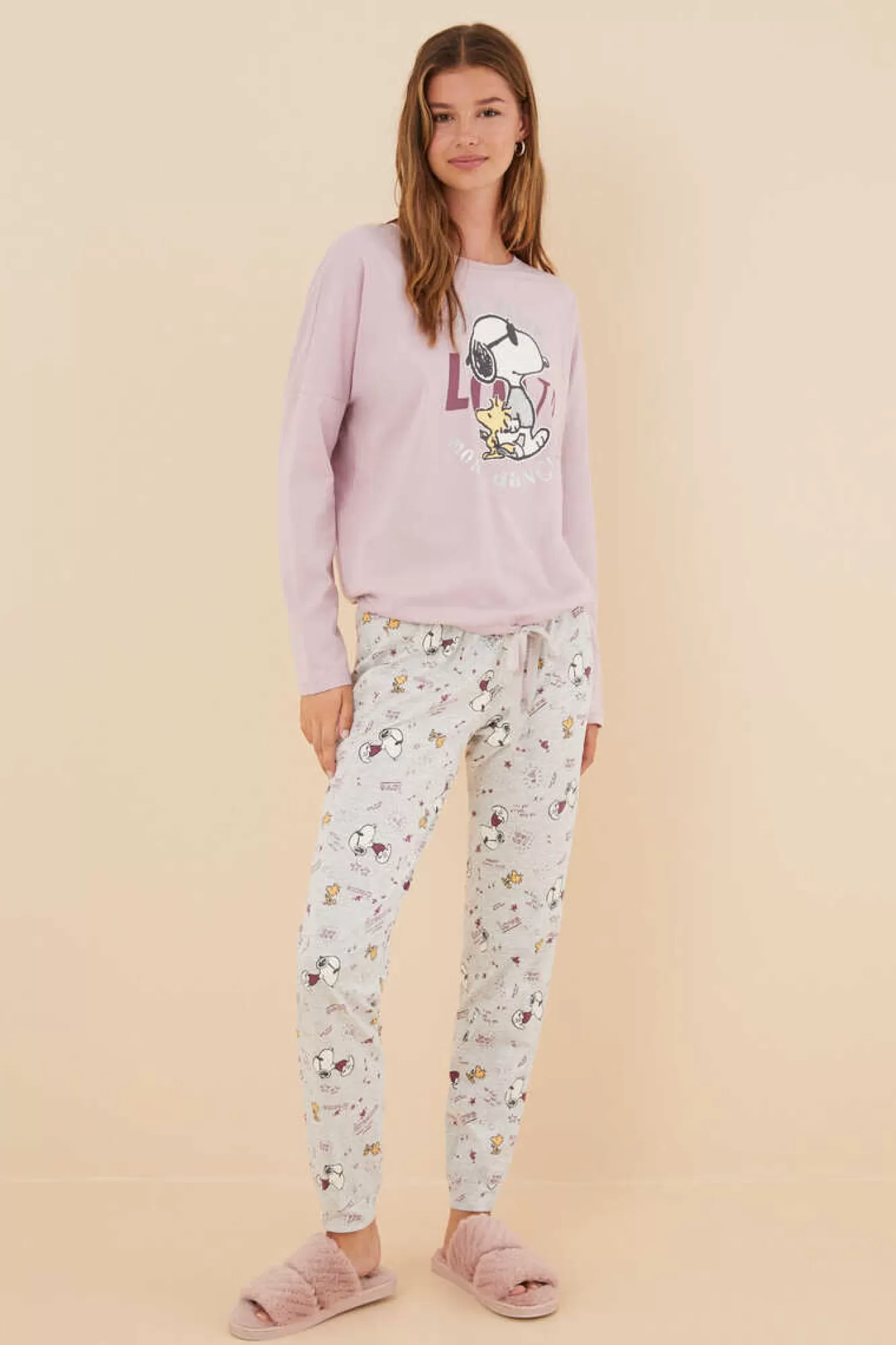 Women'secret Pijama 100% Algodao Snoopy Love