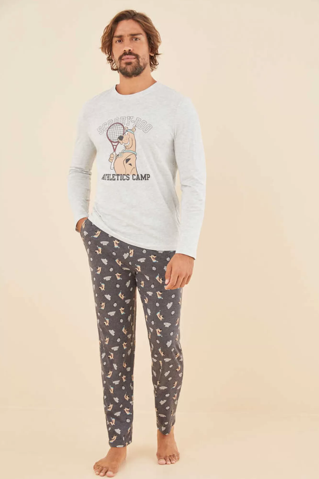 Women'secret Pijama Comprido Homem 100% Algodao Scooby Doo