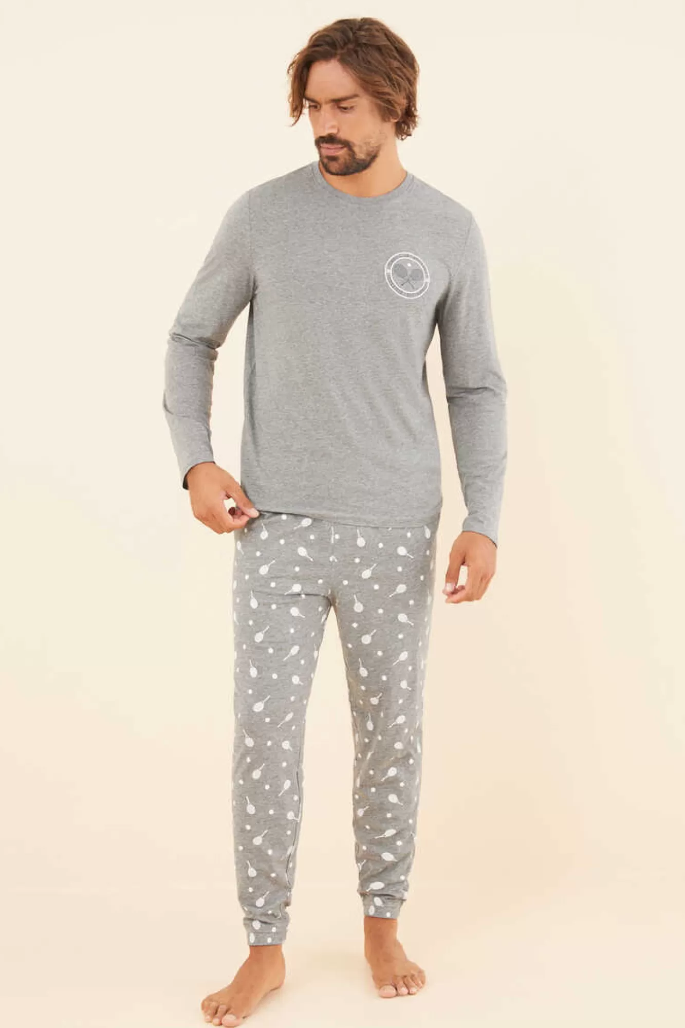Women'secret Pijama Comprido Homem 100% Algodao Tenis