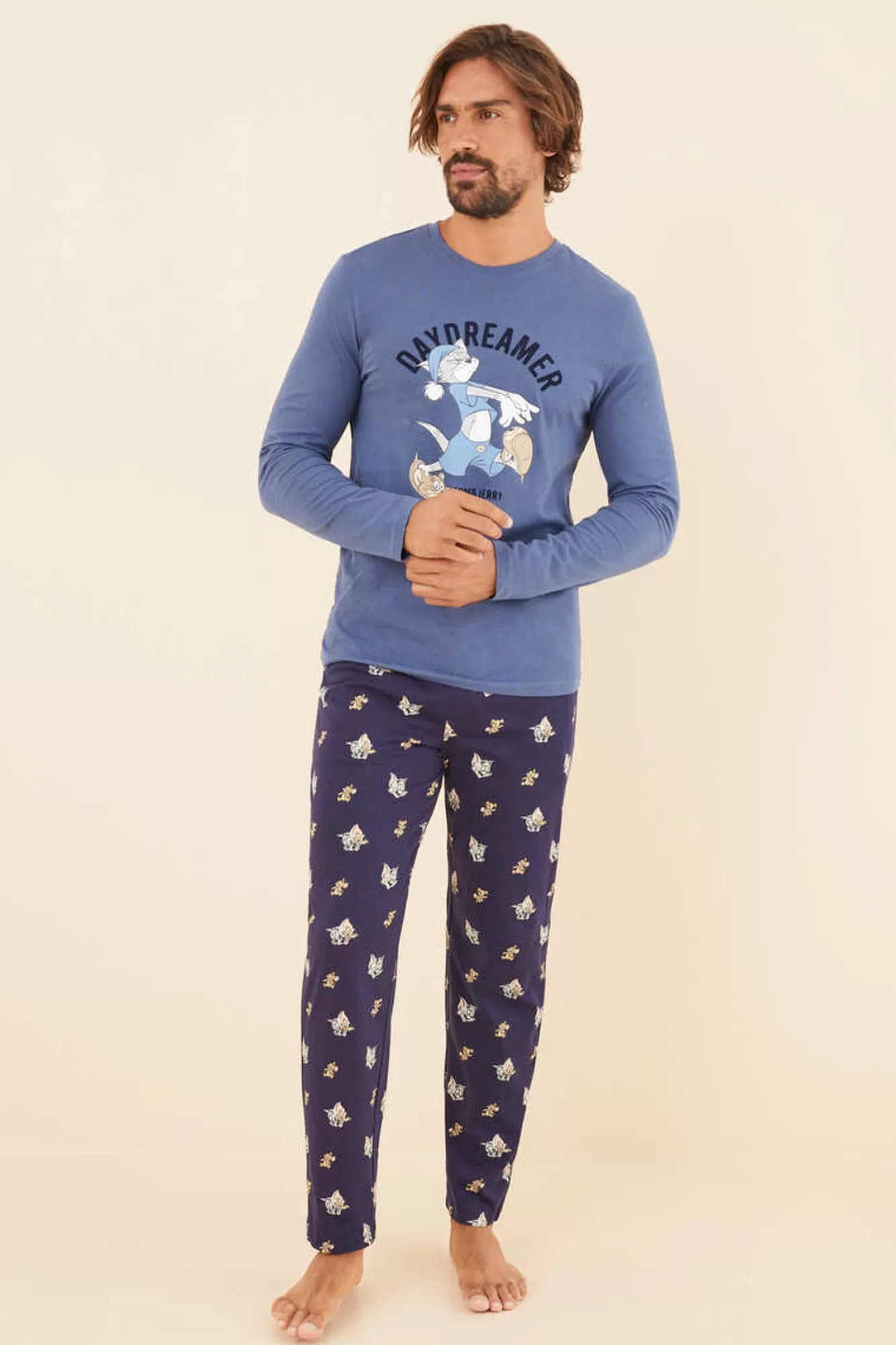 Women'secret Pijama Comprido Homem 100% Algodao Tom E Jerry