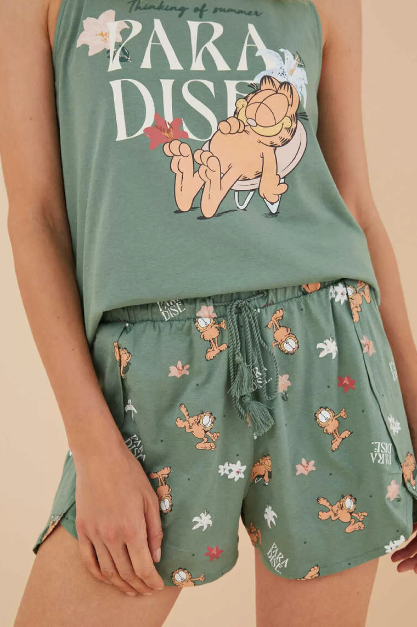 Women'secret Pijama Curto Alcas Garfield