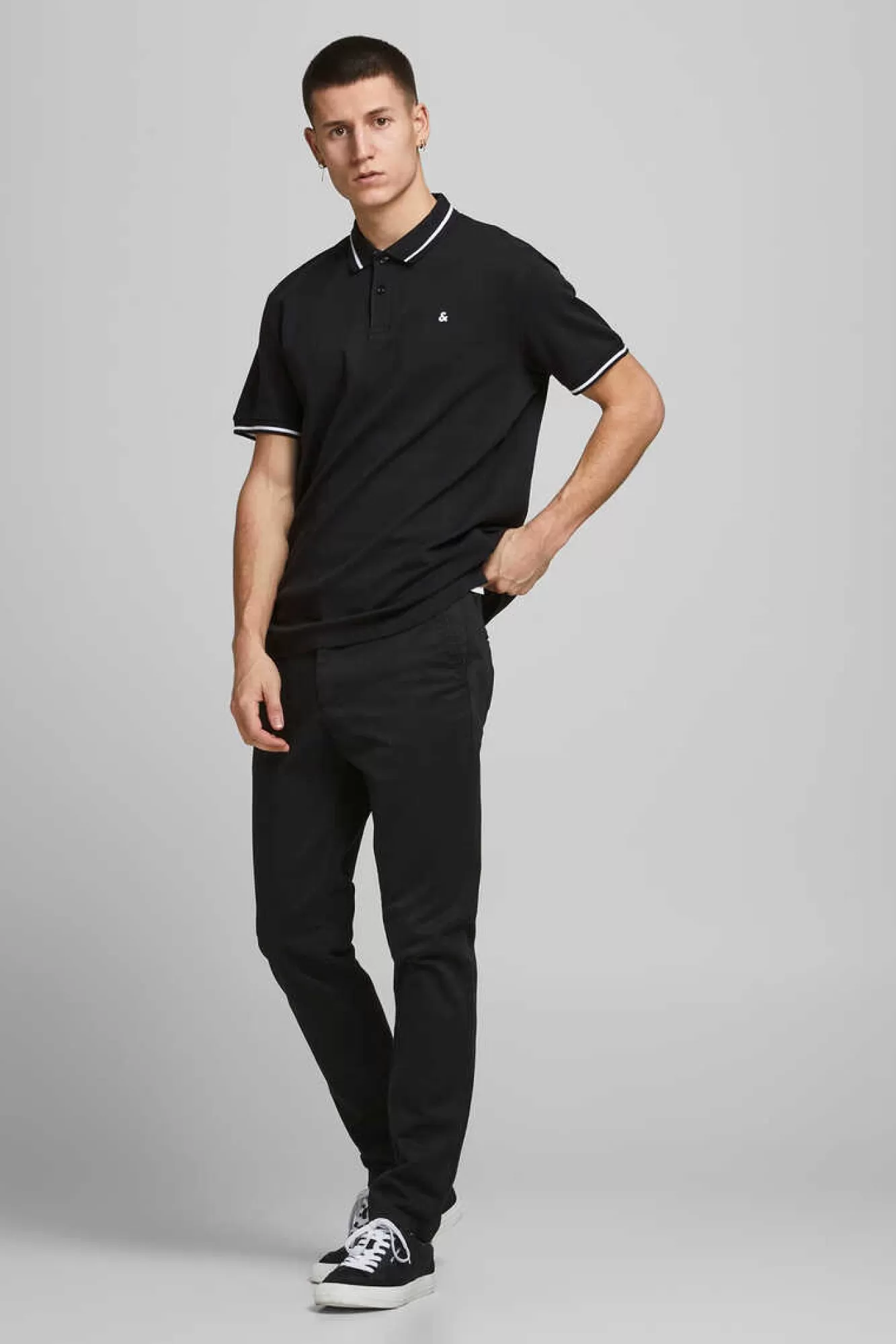 Jack & Jones Polo Algodao Gola Contraste