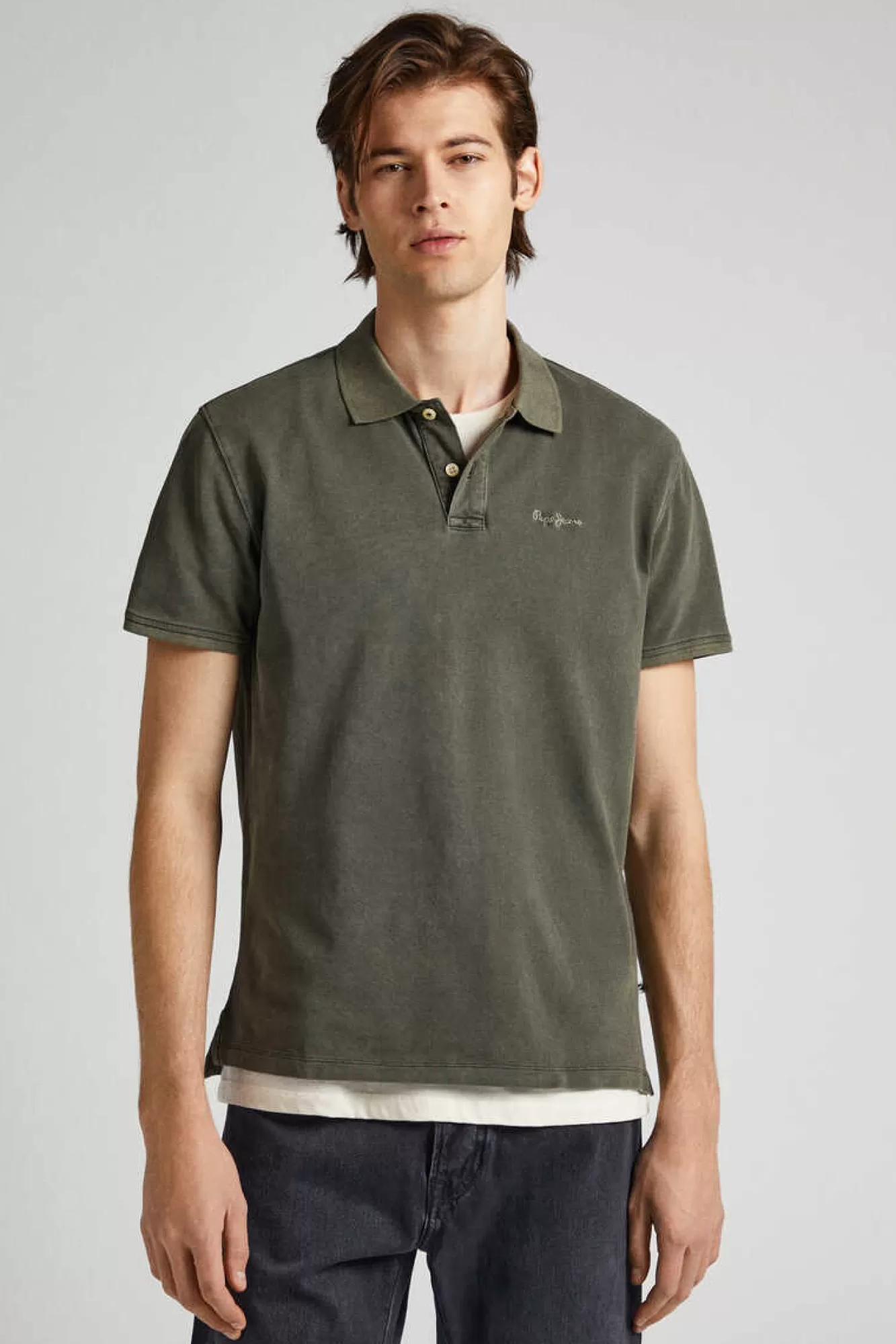 Pepe Jeans Polo De Algodao Pique Com Logo Bordado