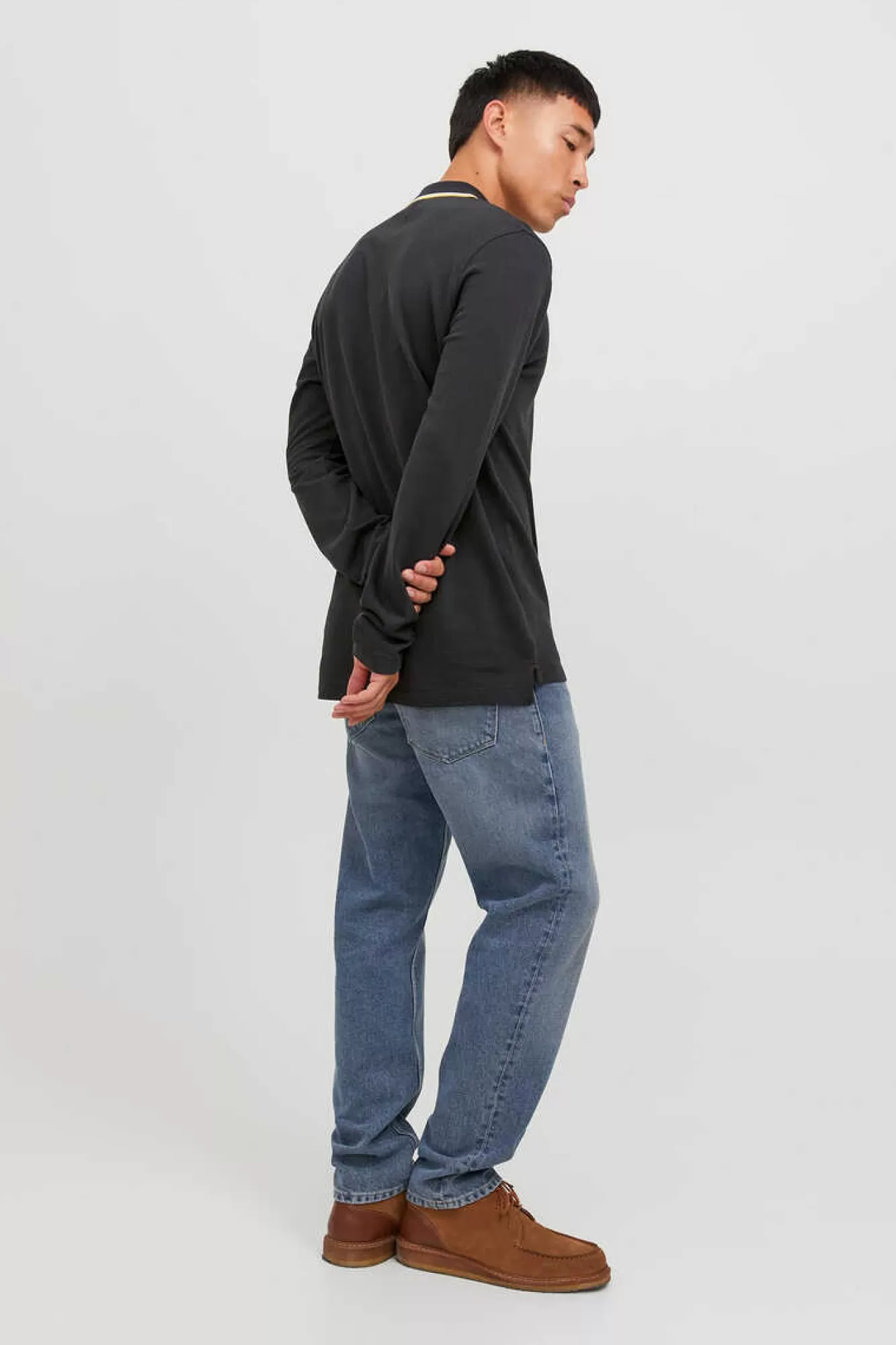 Jack & Jones Polo Manga Comprida Faixa Contraste