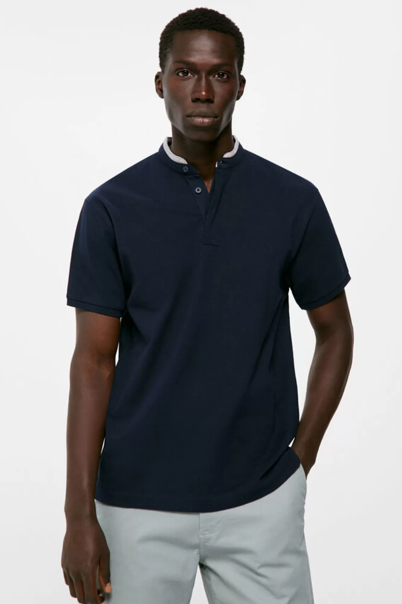 * Polo Mao Slim Carcela Oculta