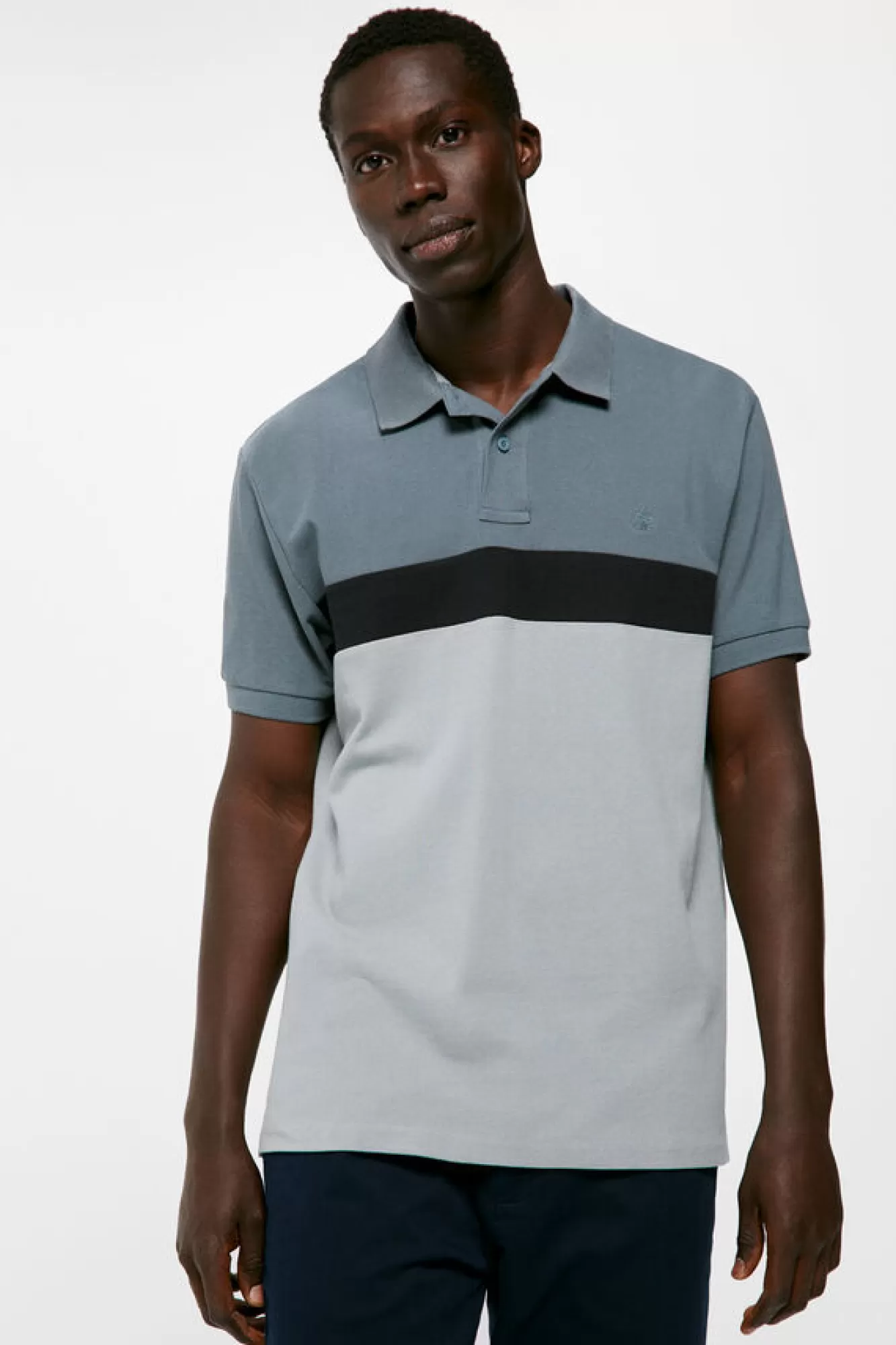 * Polo Pique Color Block