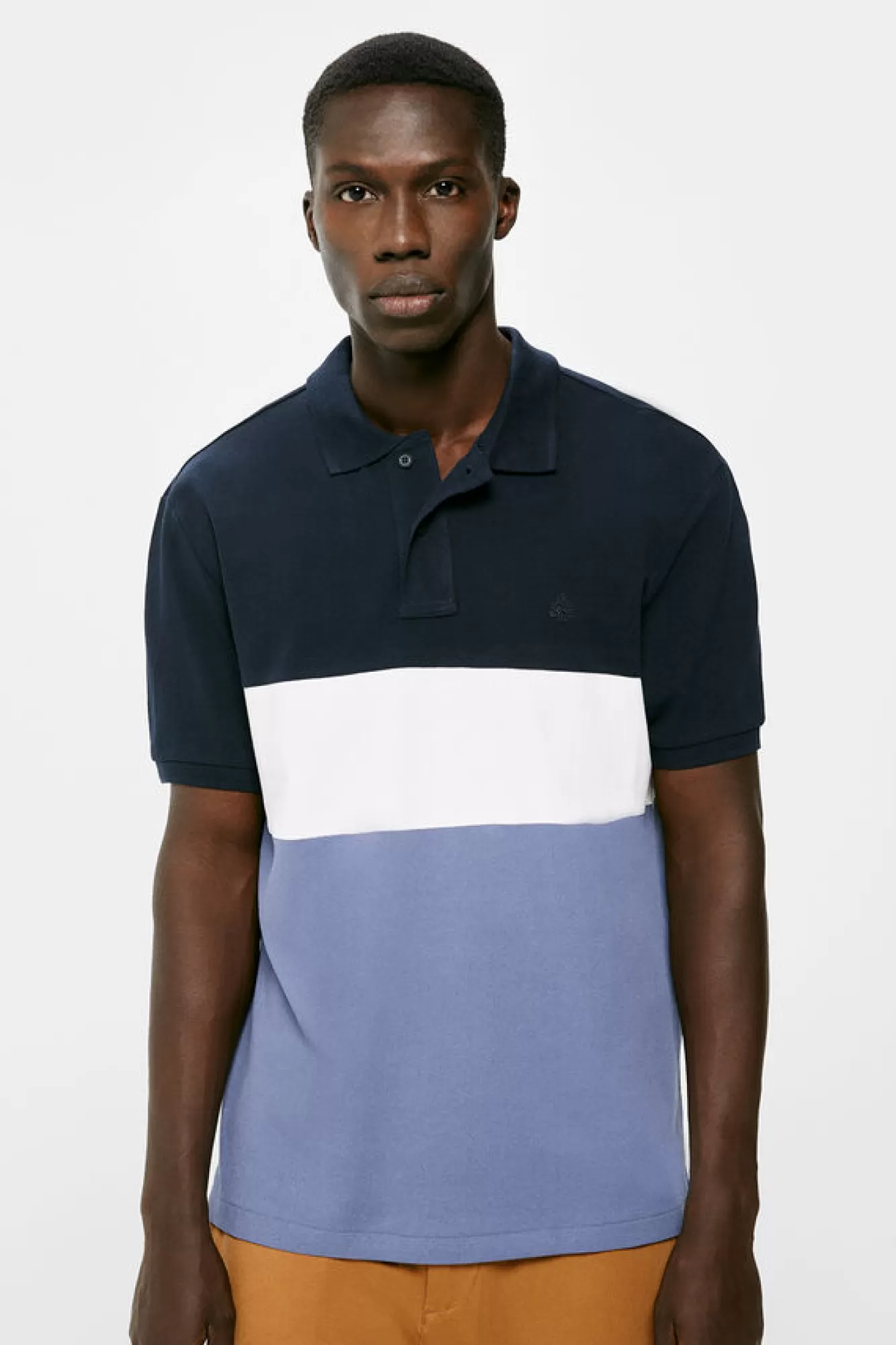 * Polo Pique Color Block