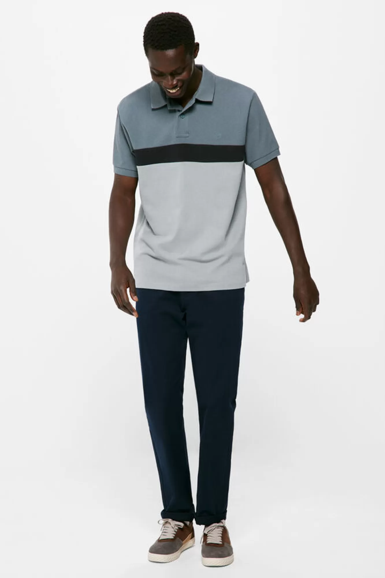 * Polo Pique Color Block