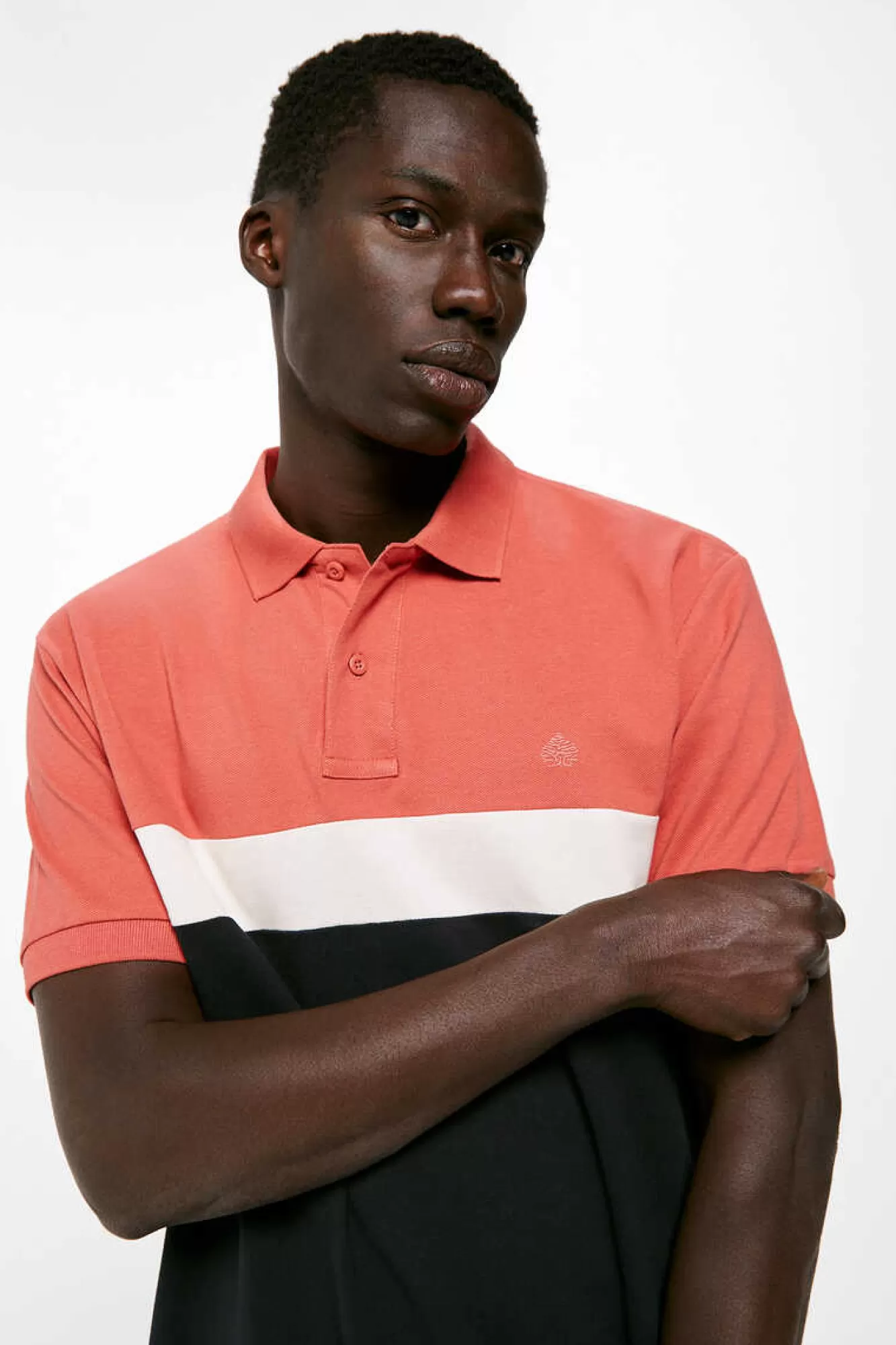 * Polo Pique Color Block