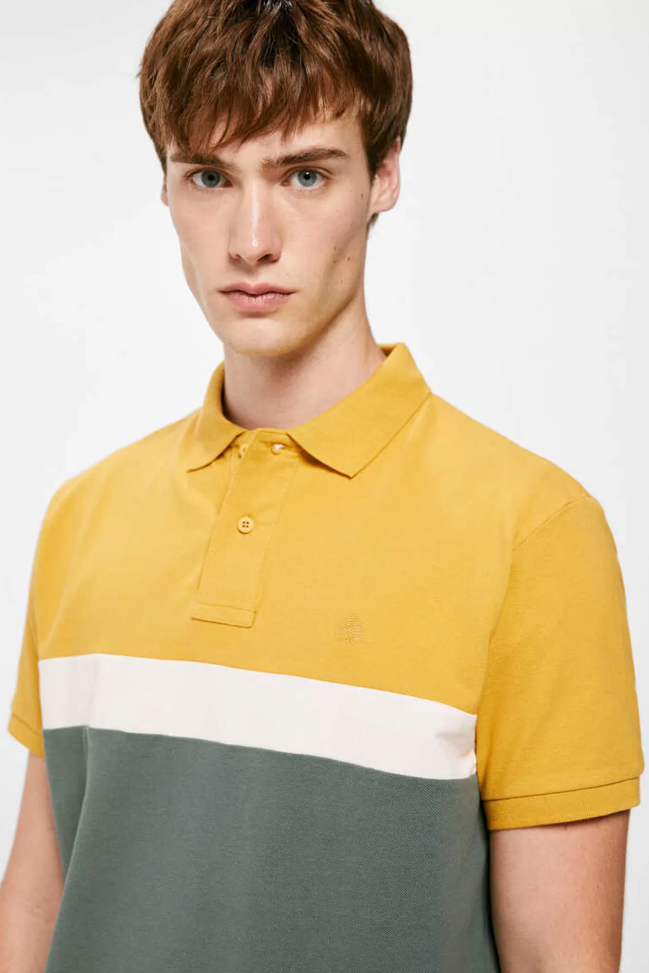 * Polo Pique Color Block