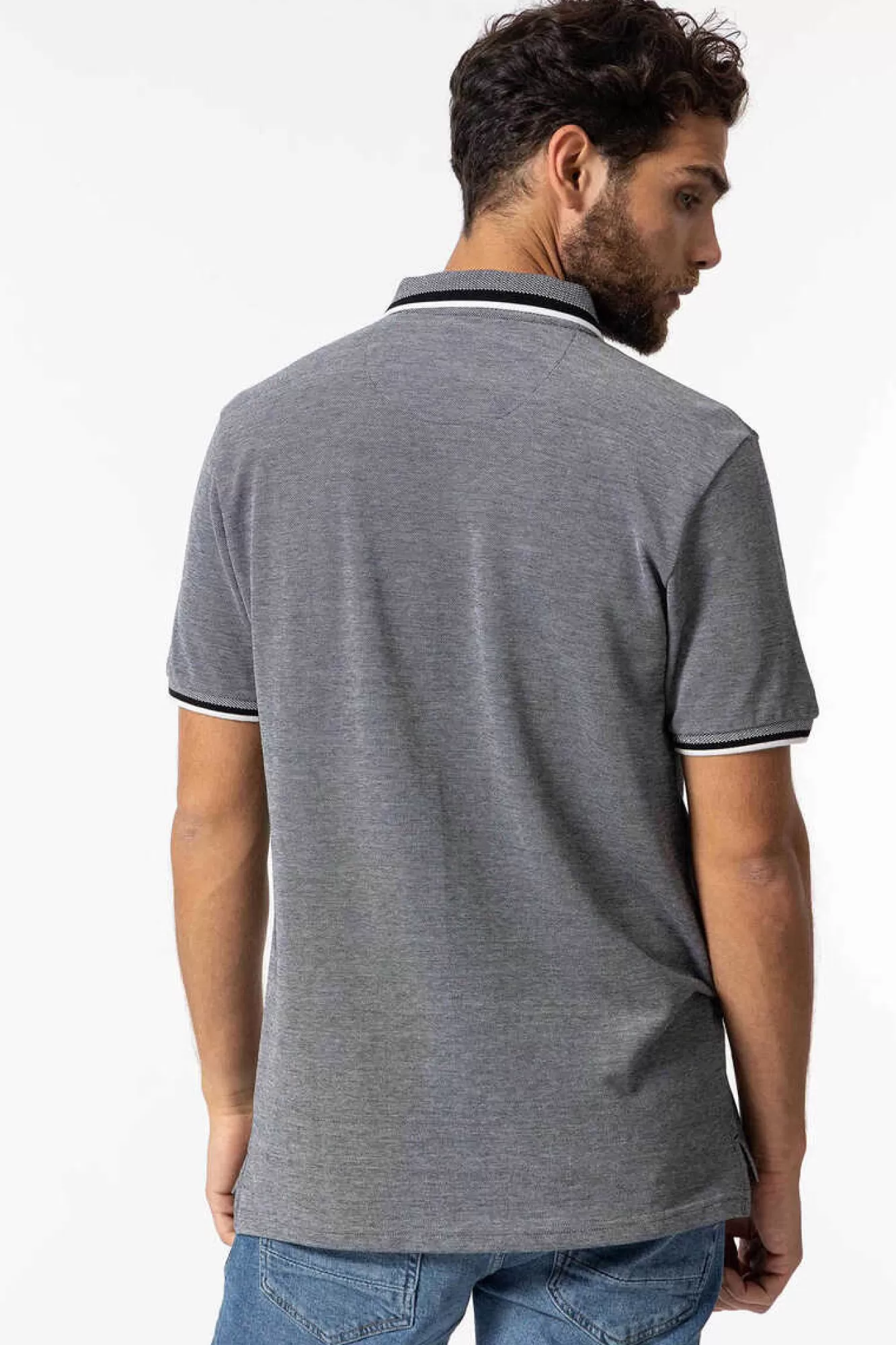 Tiffosi Polo Pique Detalhe Estampado Com Relevo