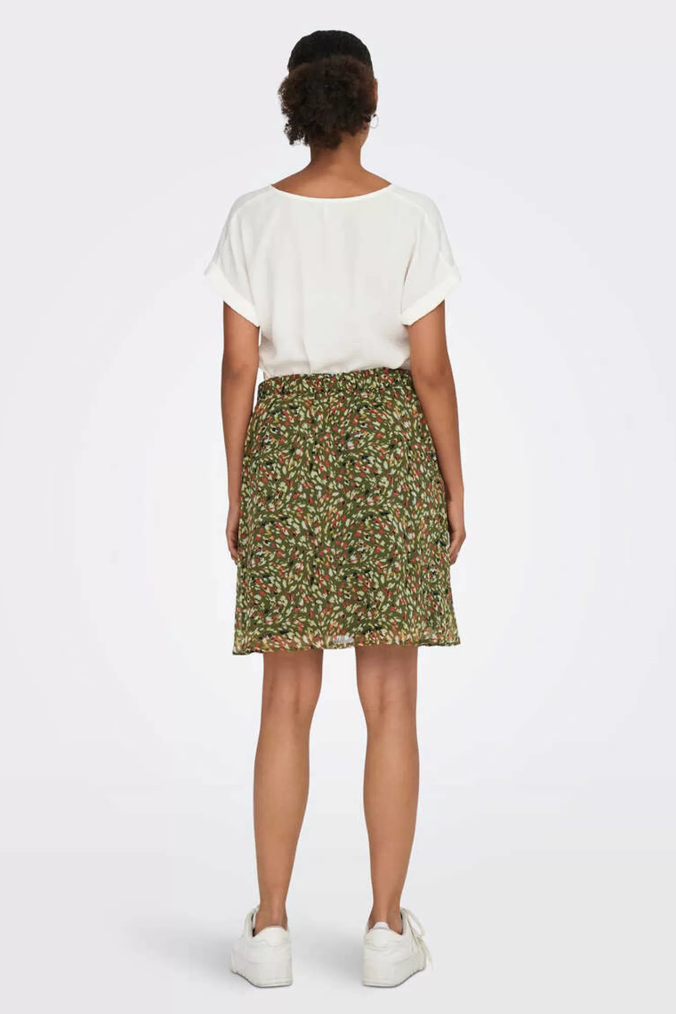Only Rock Kurz Mit Print Gazestoff