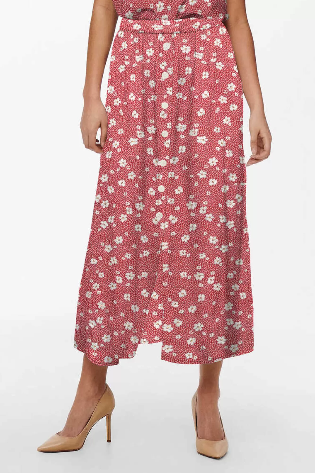 Only Saia Comprida Estampada