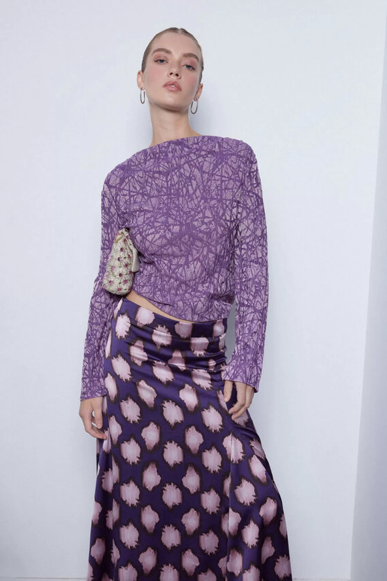 Slowlove Saia Midi Acetinada