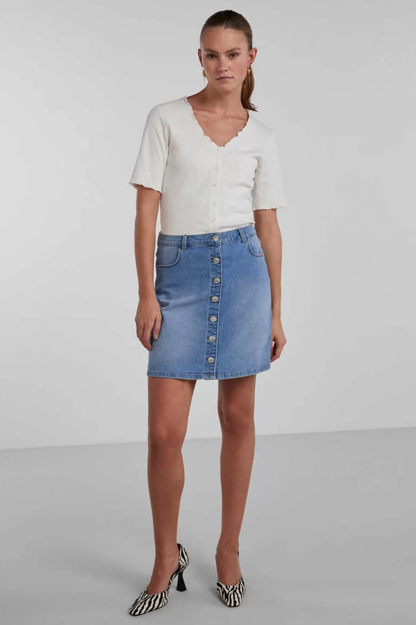Pieces Saia Midi Denim.