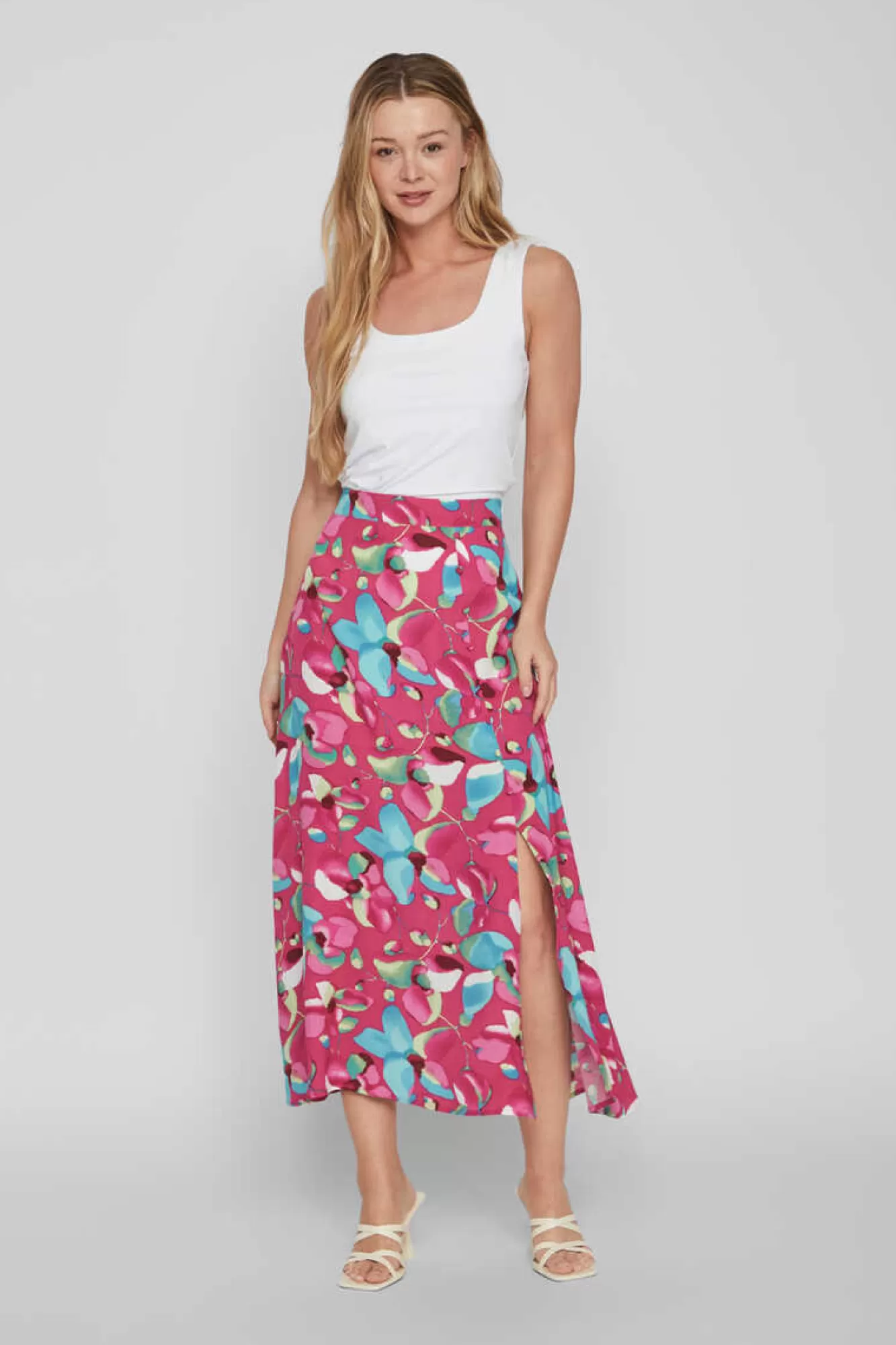 Vila Saia Midi Estampada