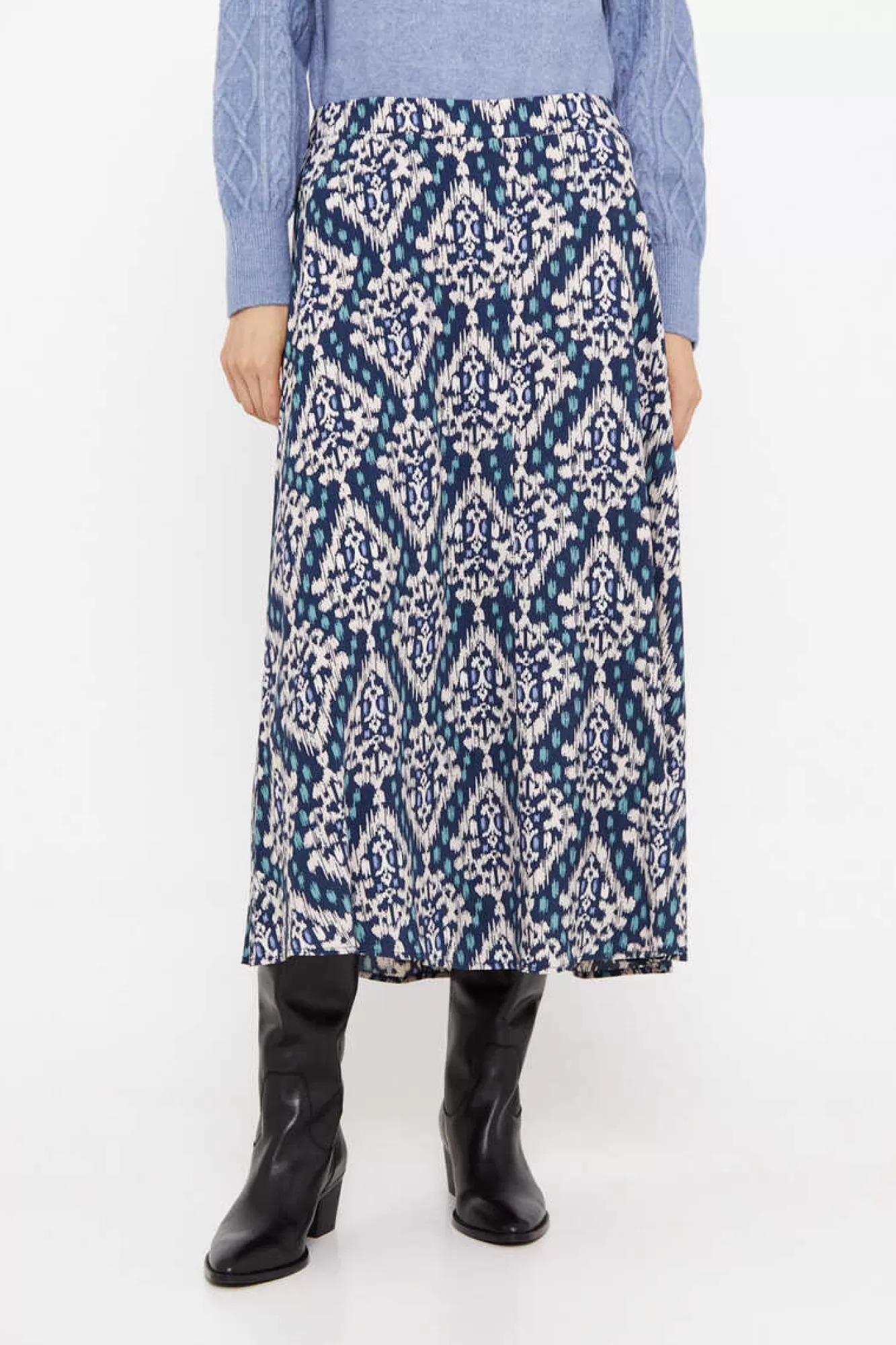 Cortefiel Saia Midi Estampada