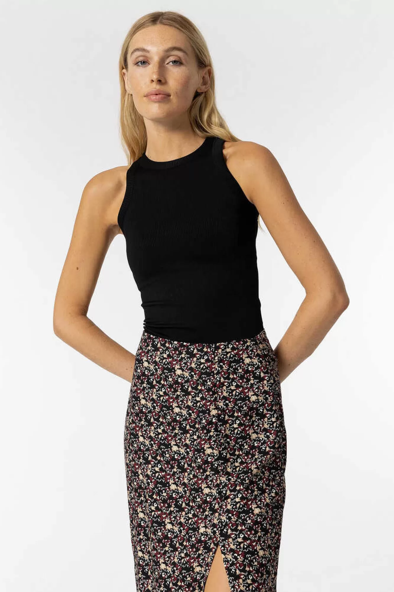 Tiffosi Saia Midi Estampado Floral
