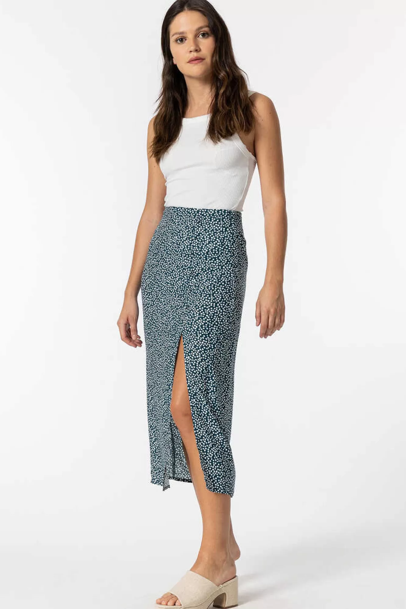 Tiffosi Saia Midi Estampado Floral