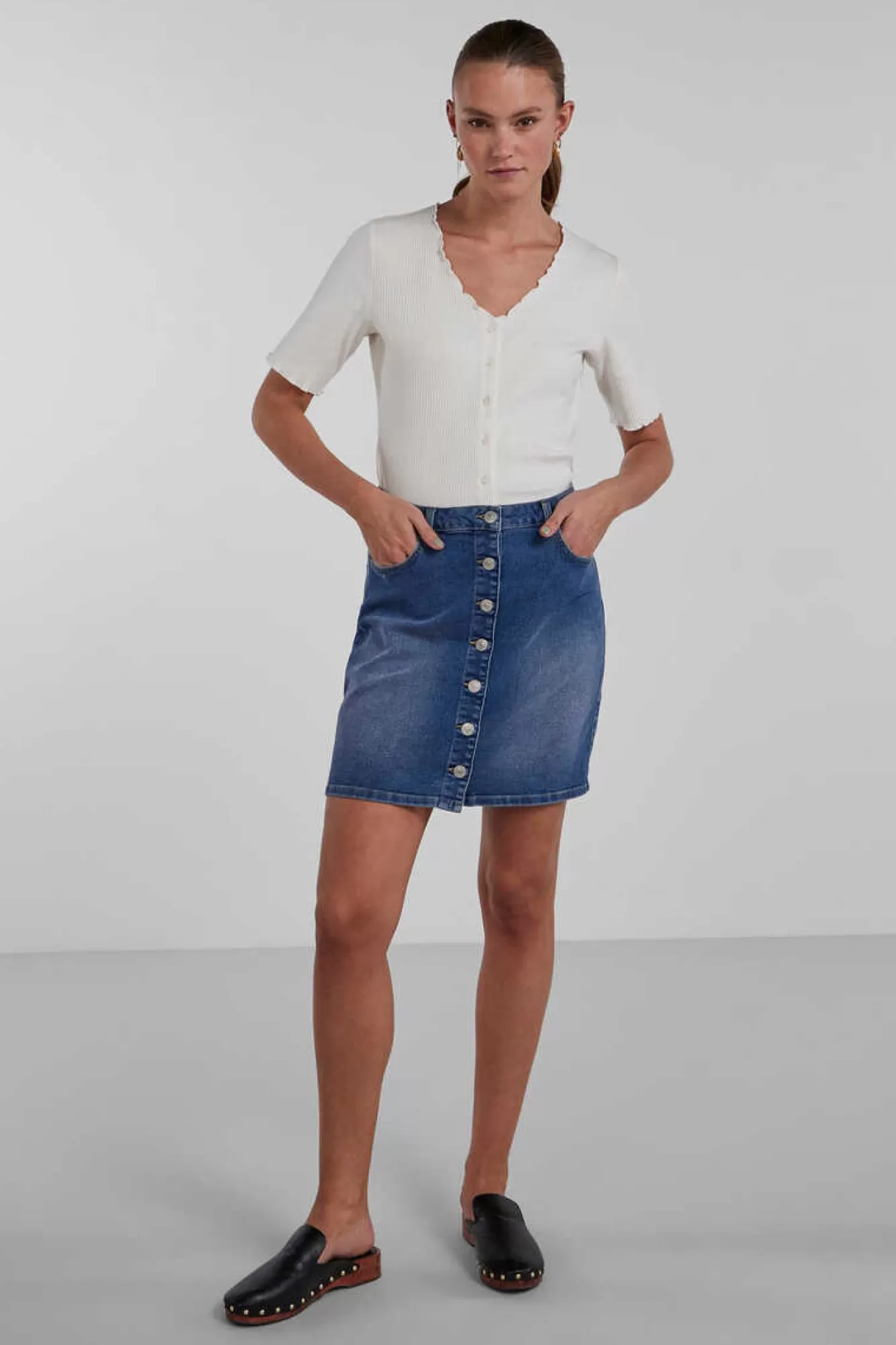 Pieces Saia Mini Denim