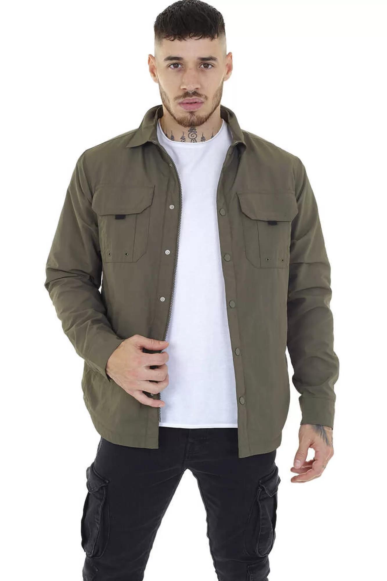 Brave Soul Sobrecamisa Com Bolsos