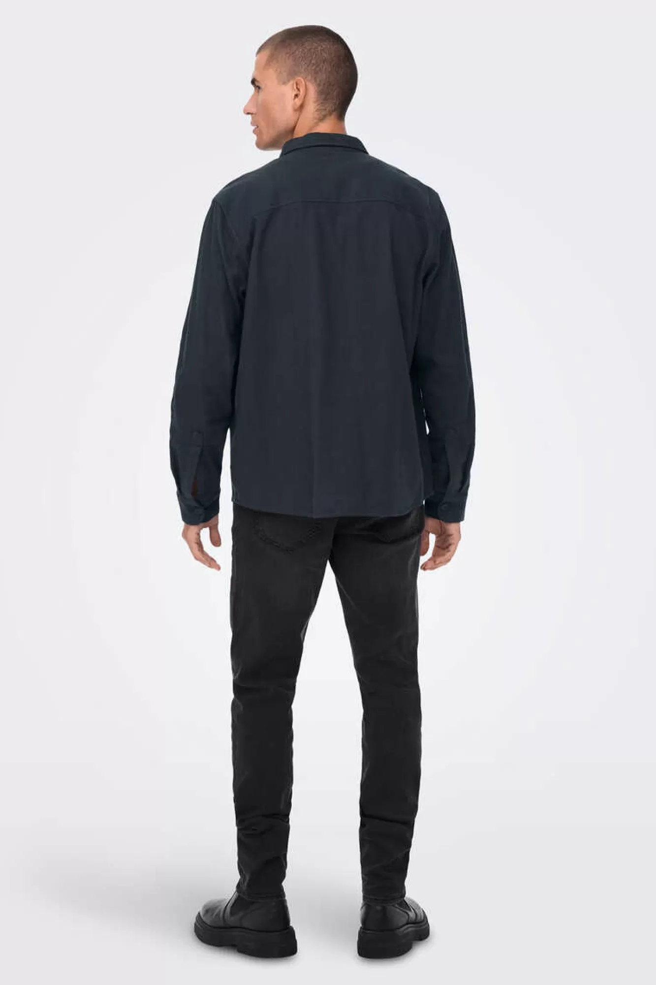 Only & Sons Sobrecamisa Tecido Algodao