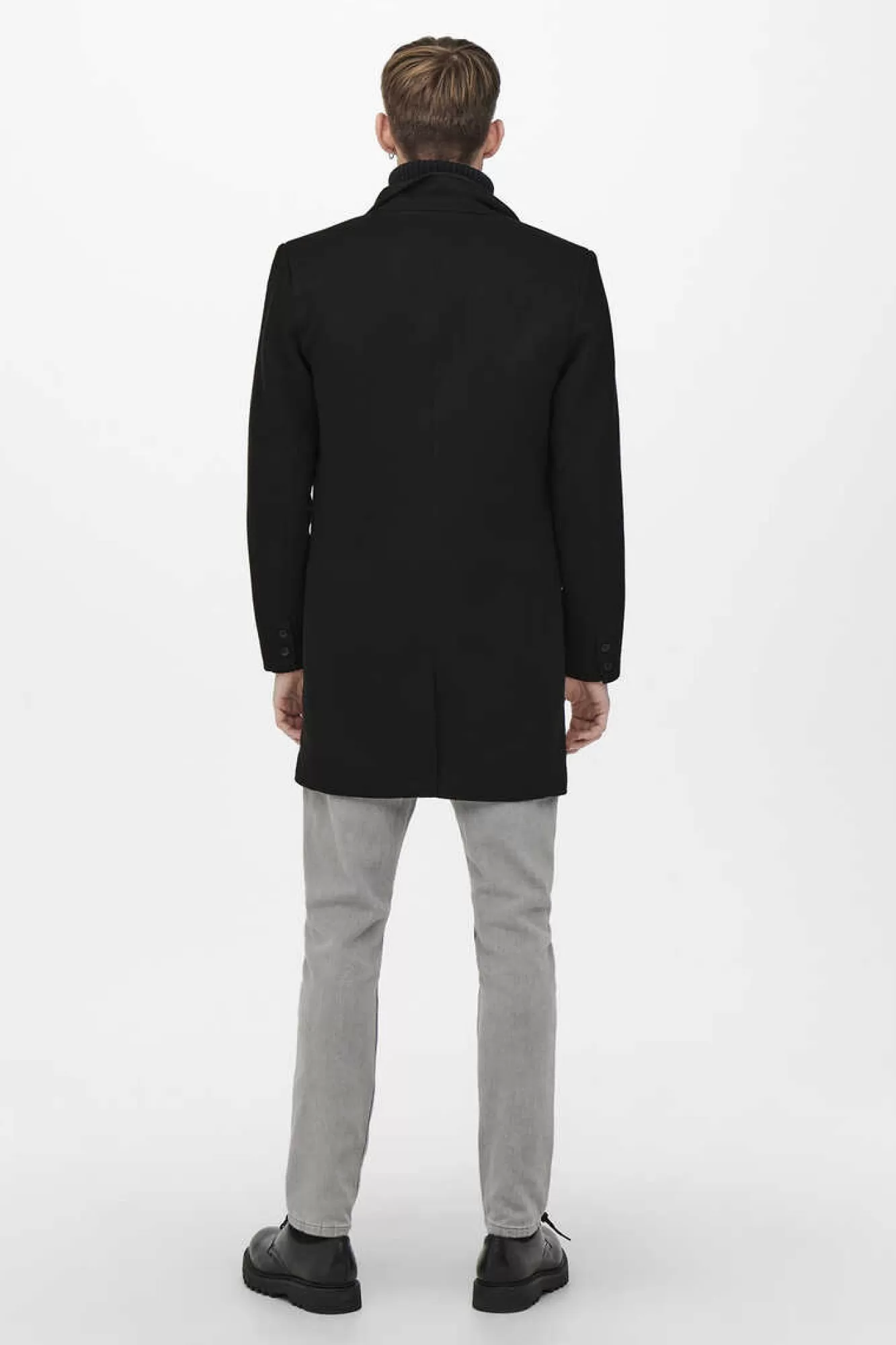 Only & Sons Sobretudo Fecho Abotoado
