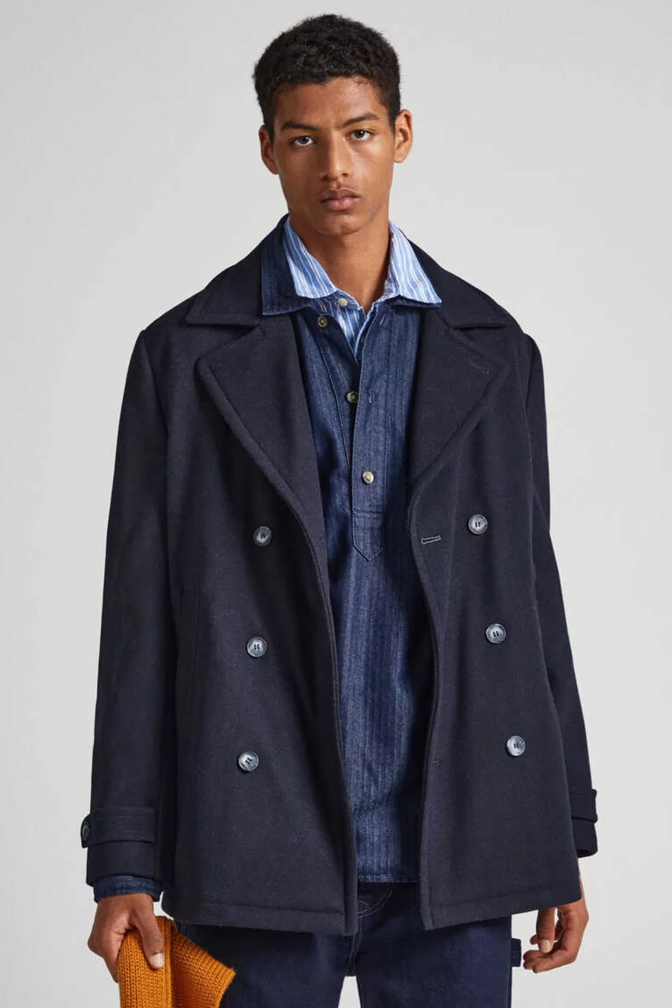 Pepe Jeans Sobretudo La Lapela Pontiaguda