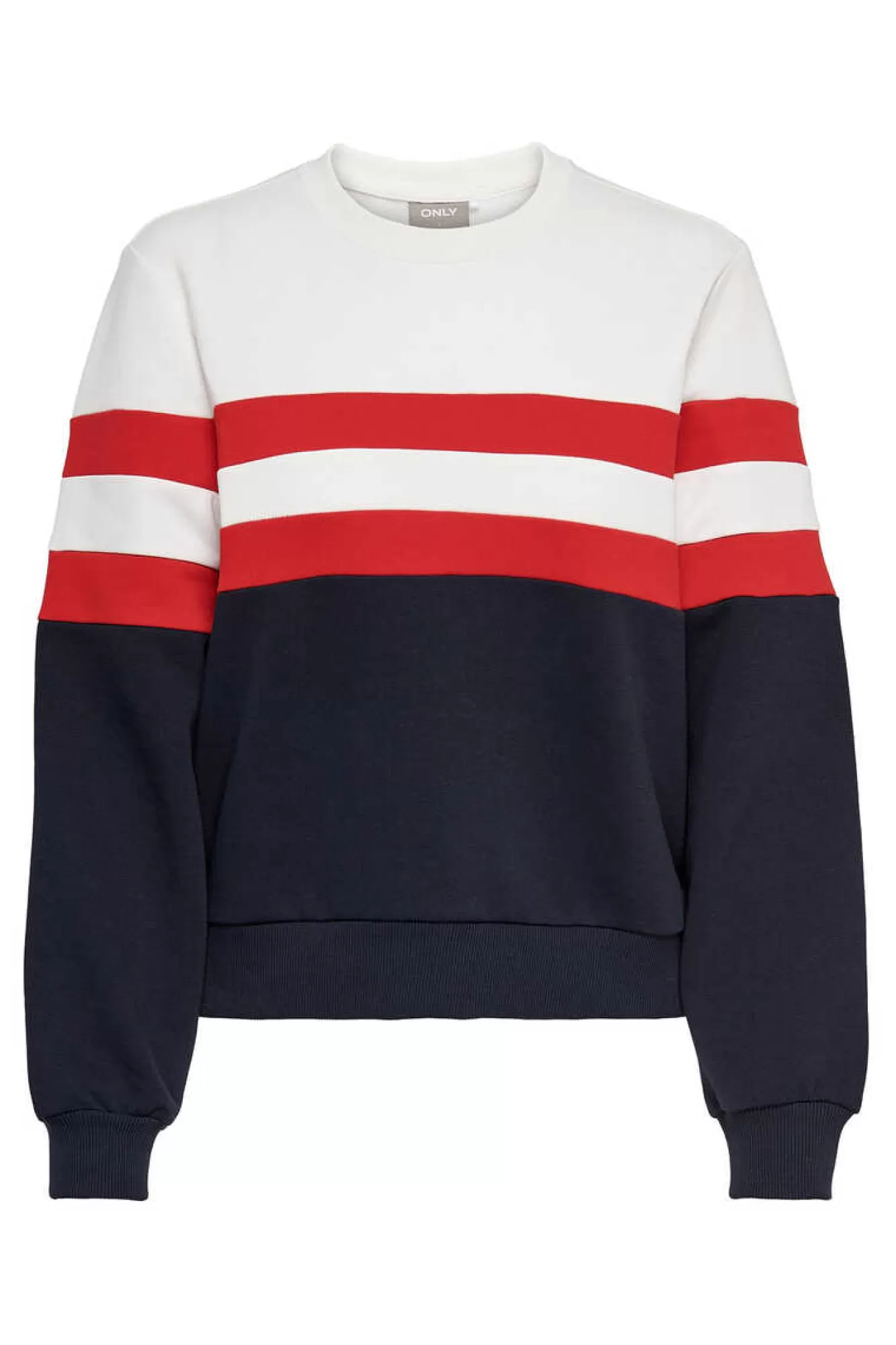 Only Sweatshirt Algodao Cor Block