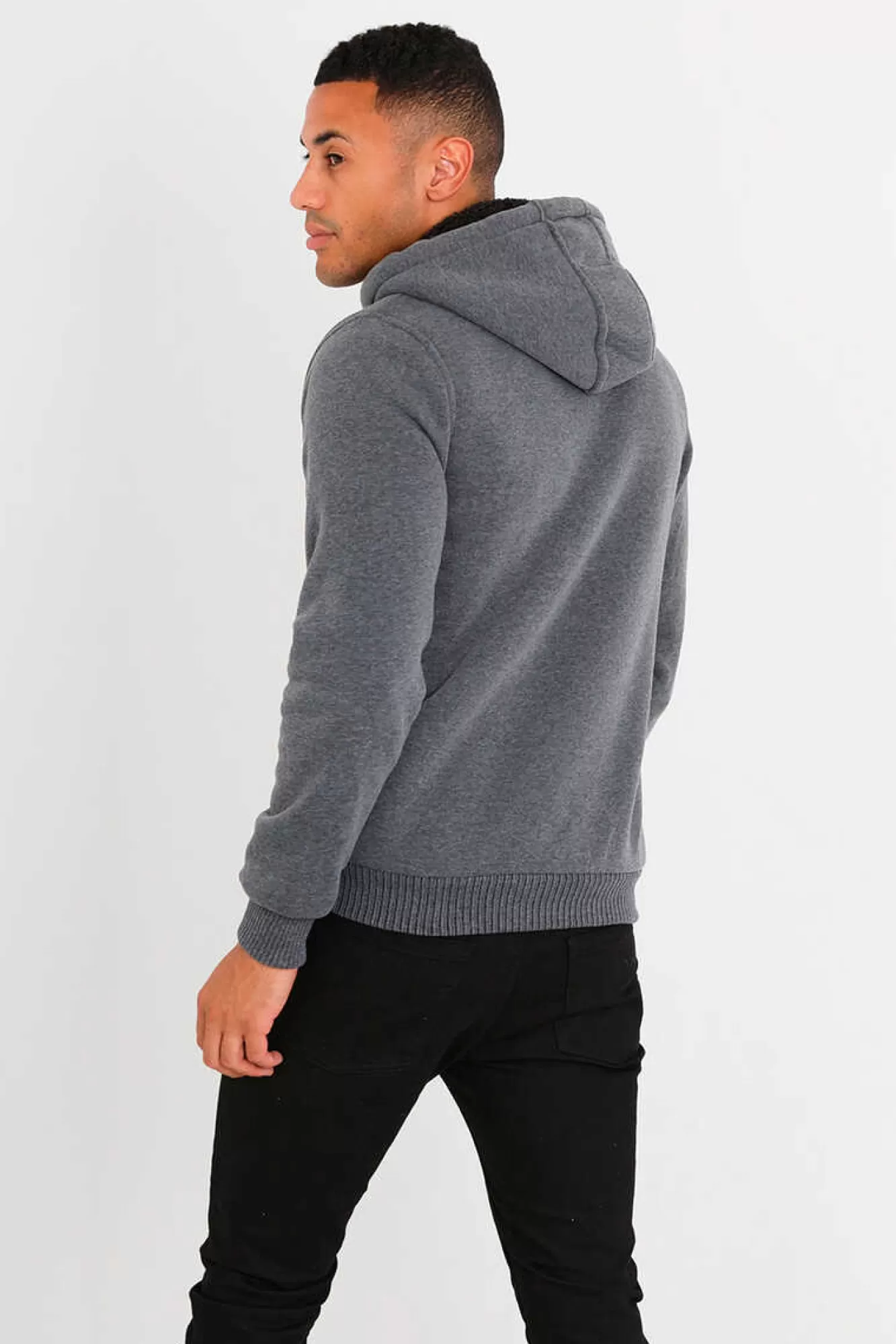 Brave Soul Sweatshirt Com Capuz E Borrego