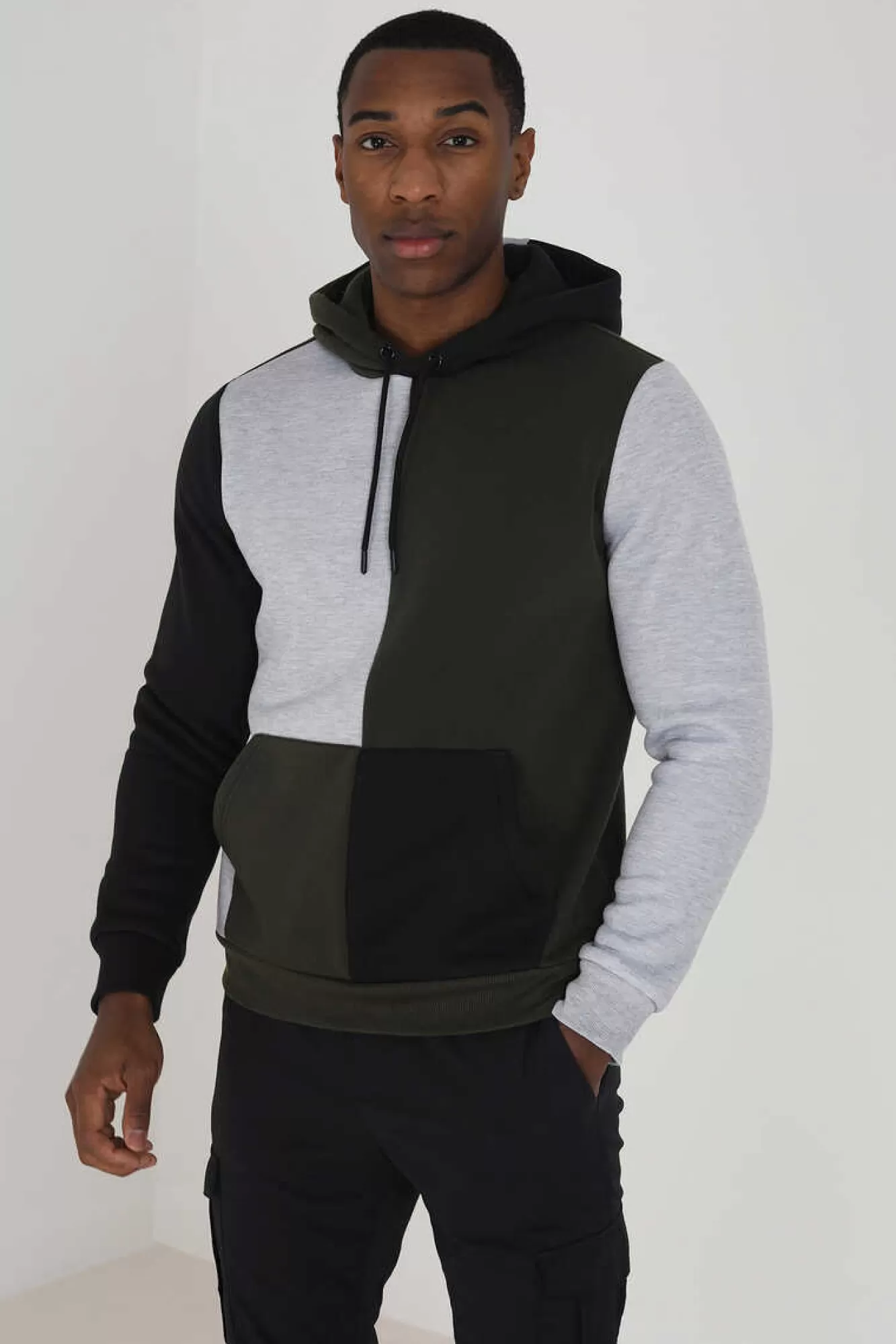 Brave Soul Sweatshirt Com Capuz Tricolorida