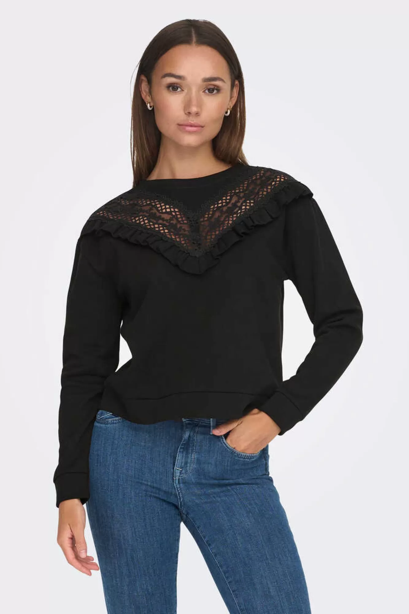 JDY Sweatshirt Com Folhos