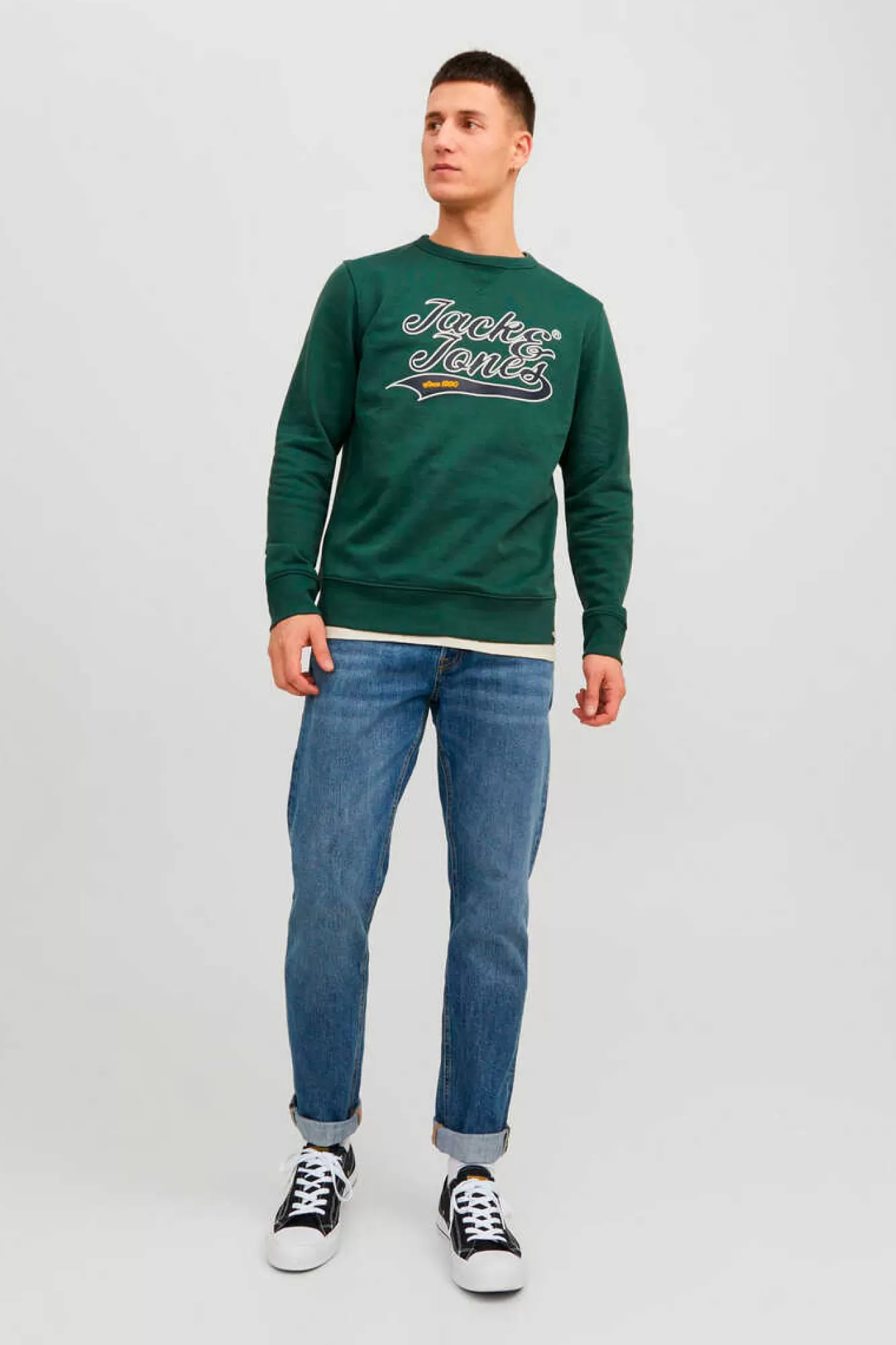 Jack & Jones Sweatshirt Com Gola Redonda