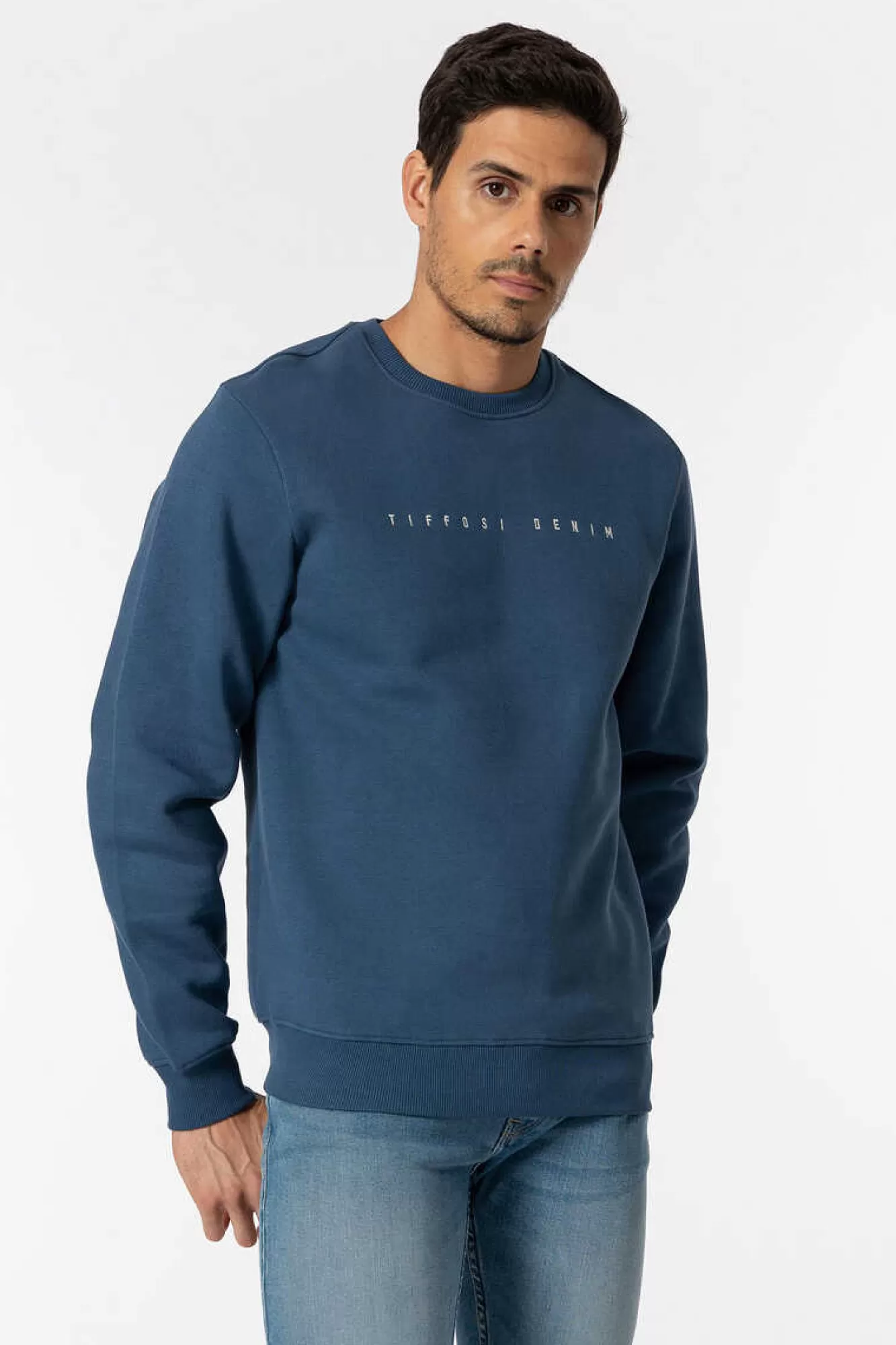 Tiffosi Sweatshirt Com Texto Bordado