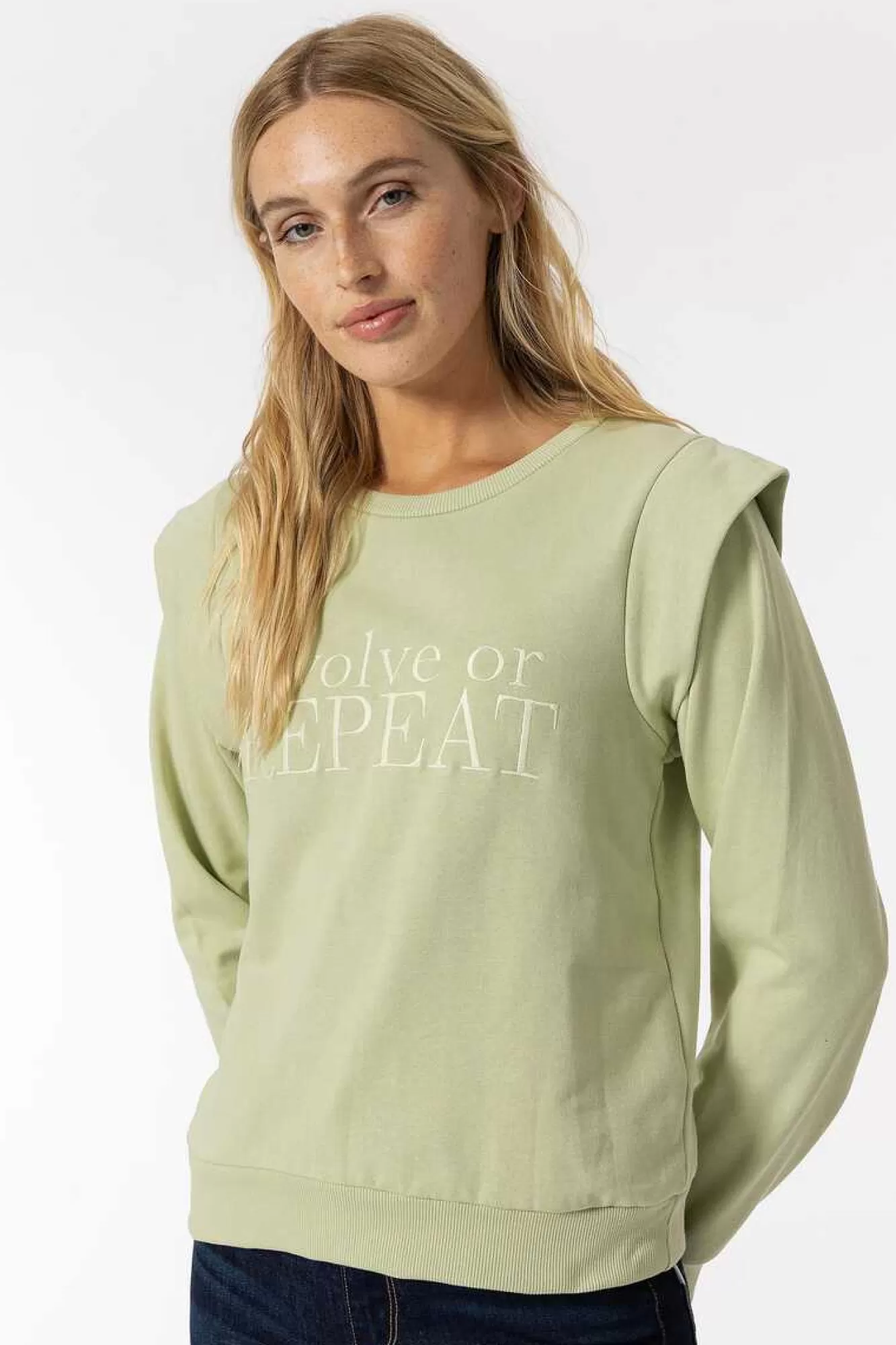 Tiffosi Sweatshirt Com Texto Bordado