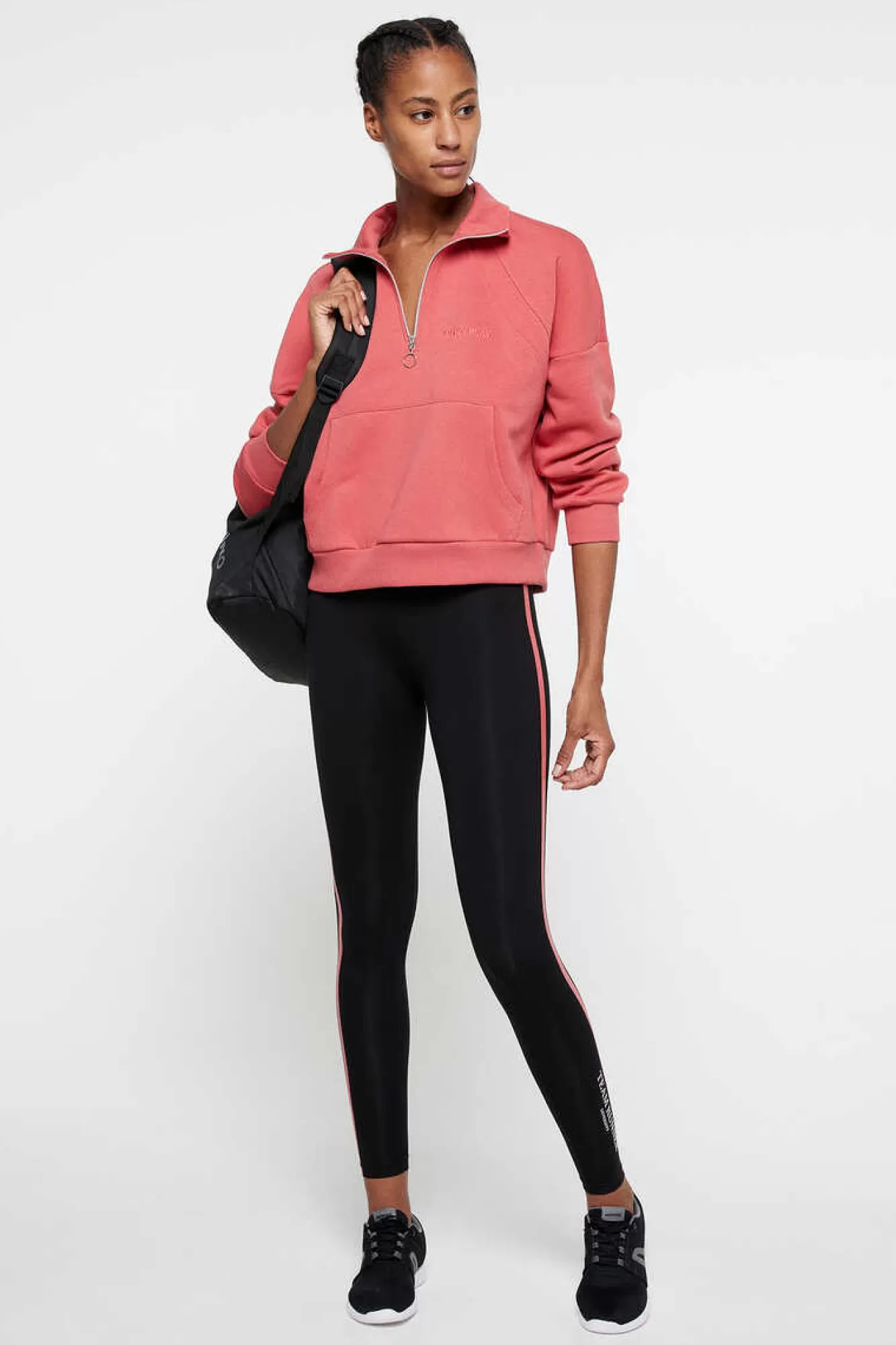 Only Play Sweatshirt Cropped Com Gola Alta