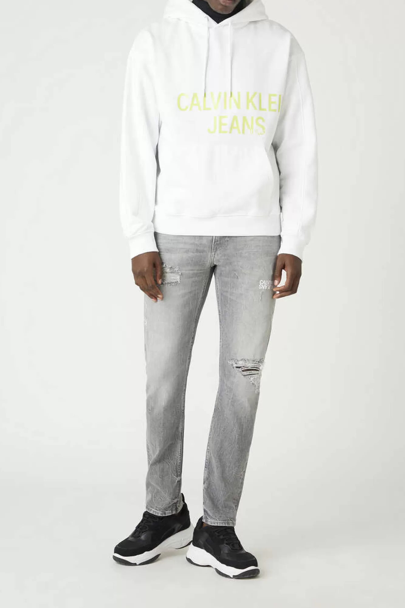 Calvin Klein Sweatshirt De Manga Comprida Com Capuz