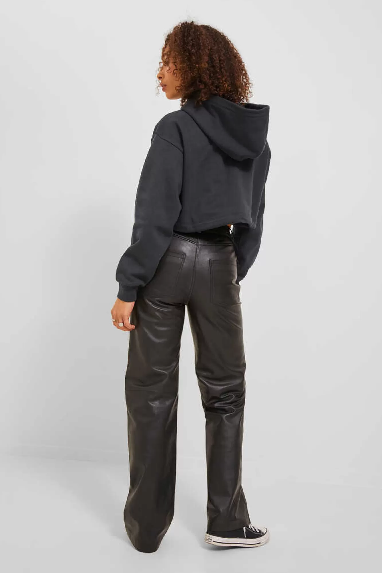 Jack & Jones Sweatshirt De Mulher Cropped Com Capuz