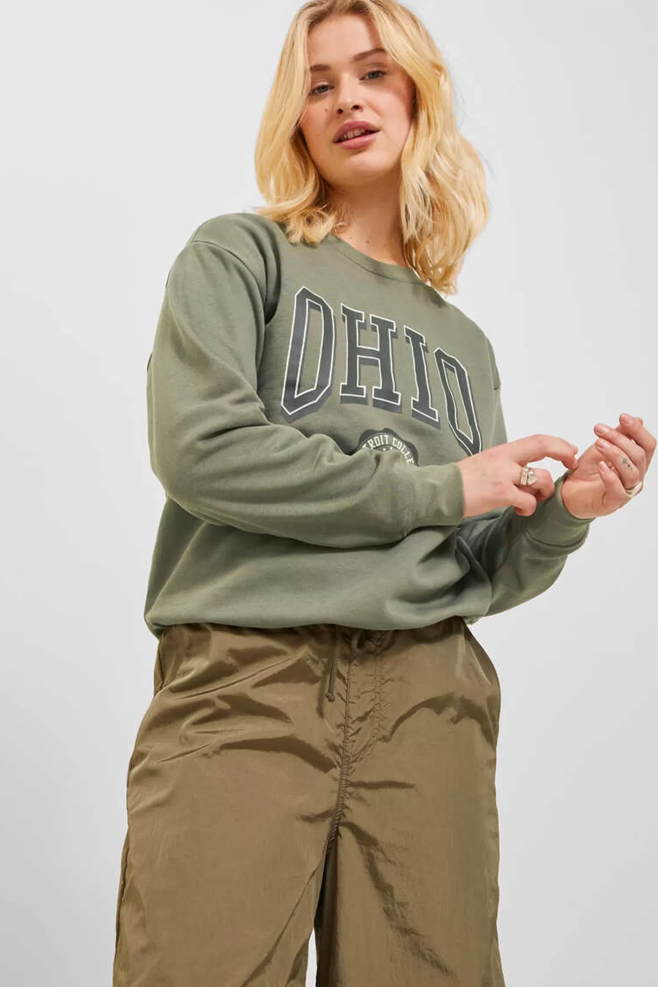 Jack & Jones Sweatshirt De Mulher Estampado College