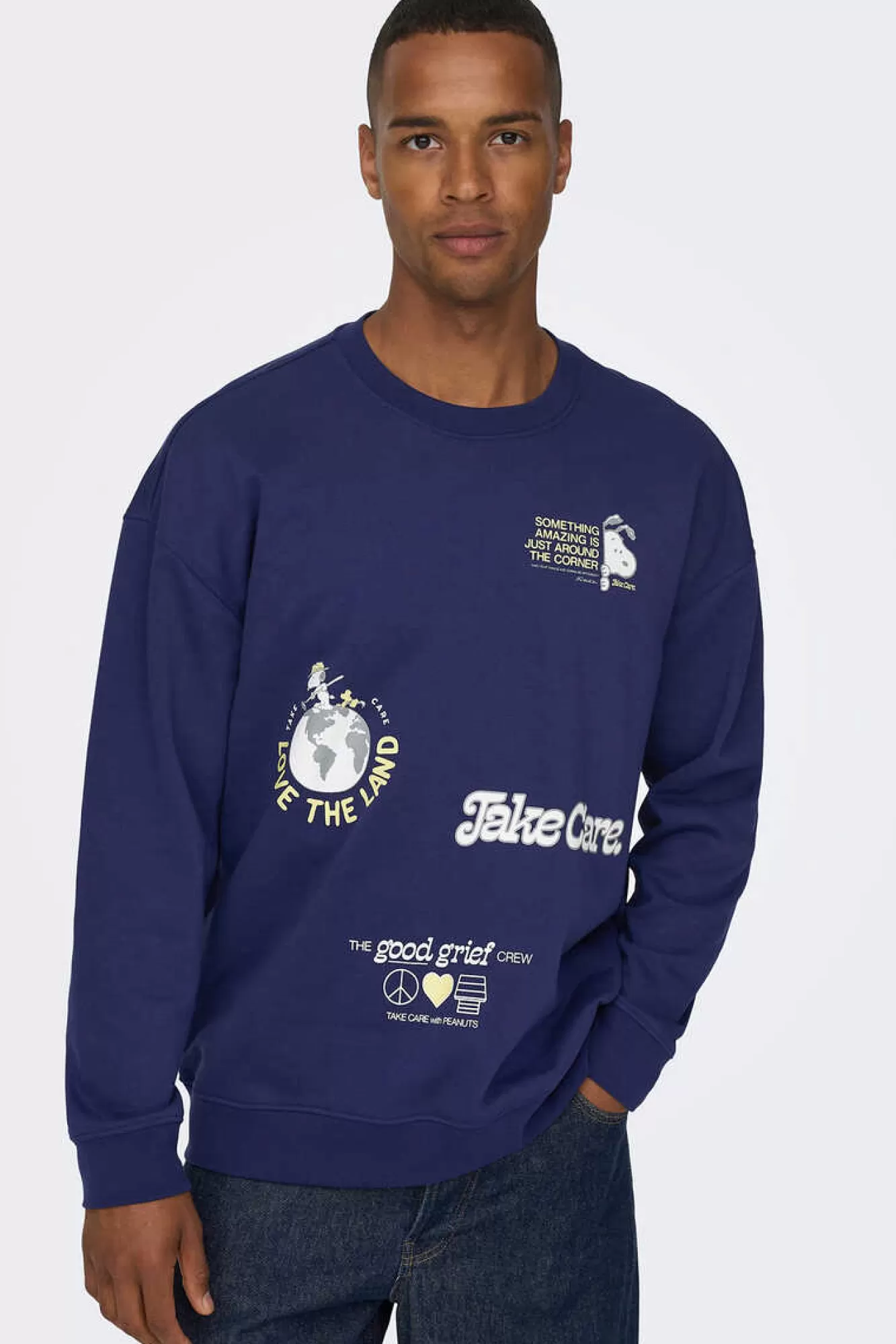 Only & Sons Sweatshirt Estampado Gola Redonda