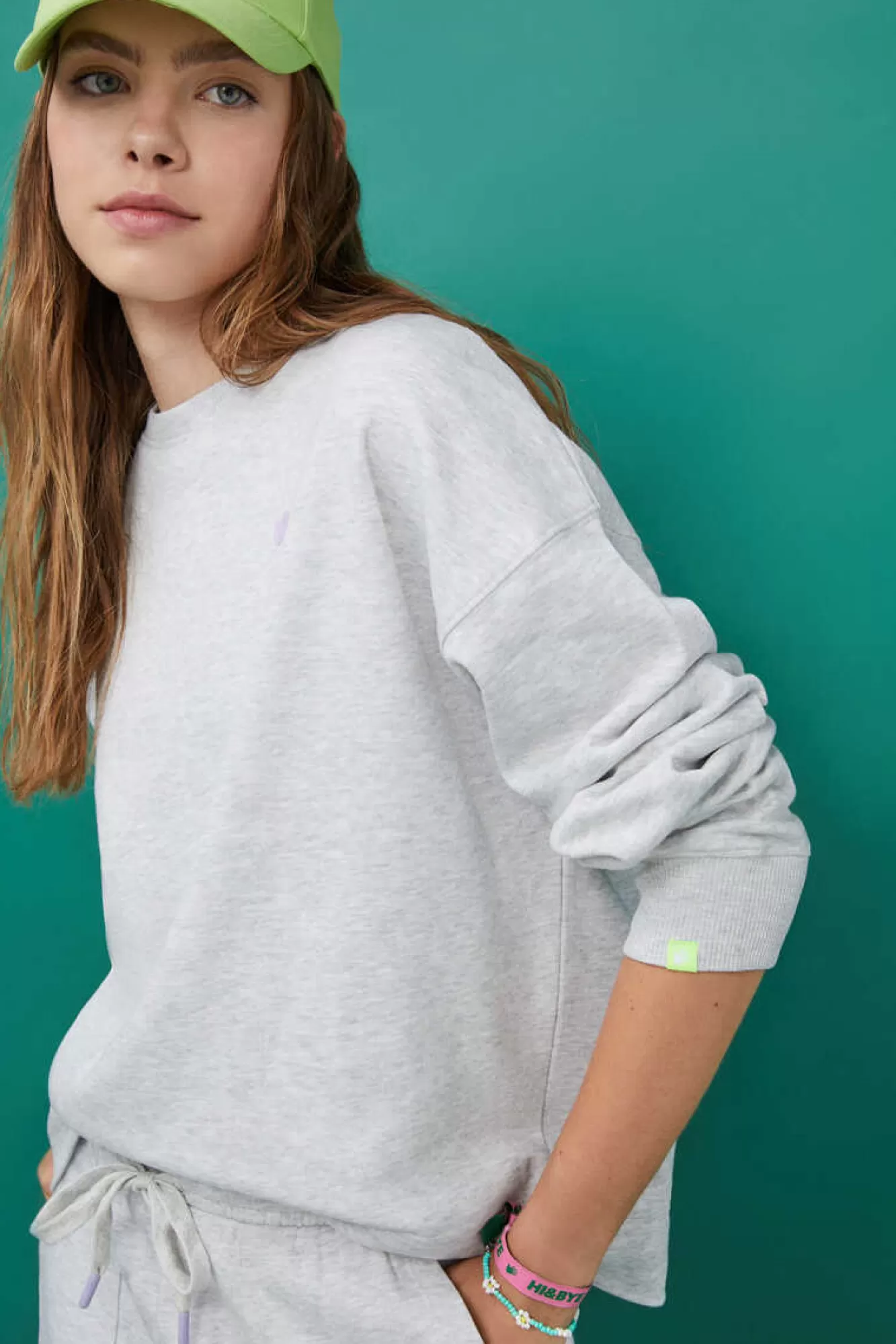 HI&BYE Sweatshirt Felpa Logo Manga