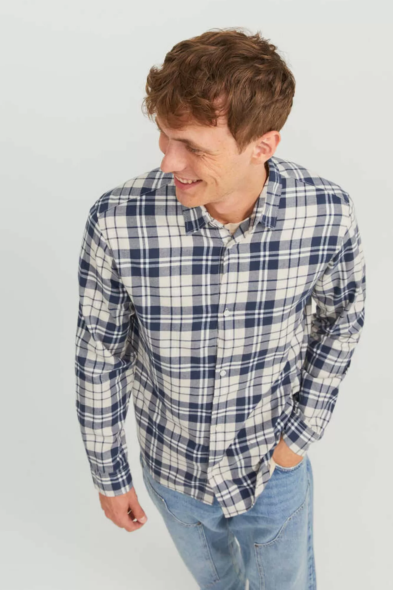 Jack & Jones Sweatshirt Gola Redonda Basica Plus