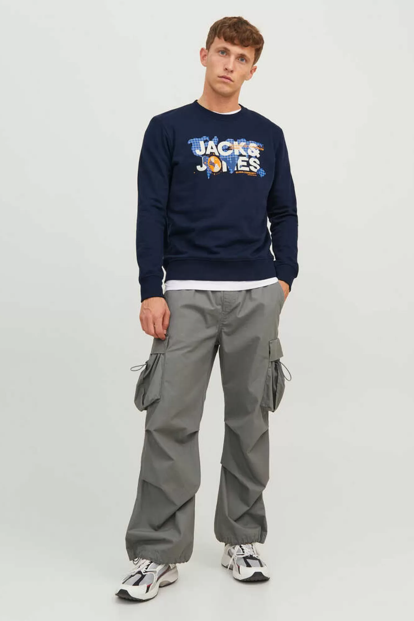 Jack & Jones Sweatshirt Gola Redonda Logo