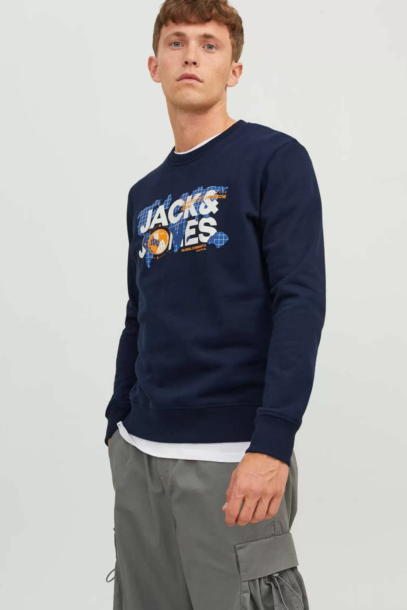 Jack & Jones Sweatshirt Gola Redonda Logo