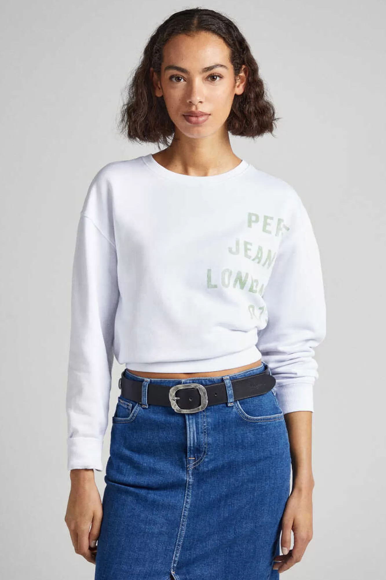 Pepe Jeans Sweatshirt Logo Estampado Algodao