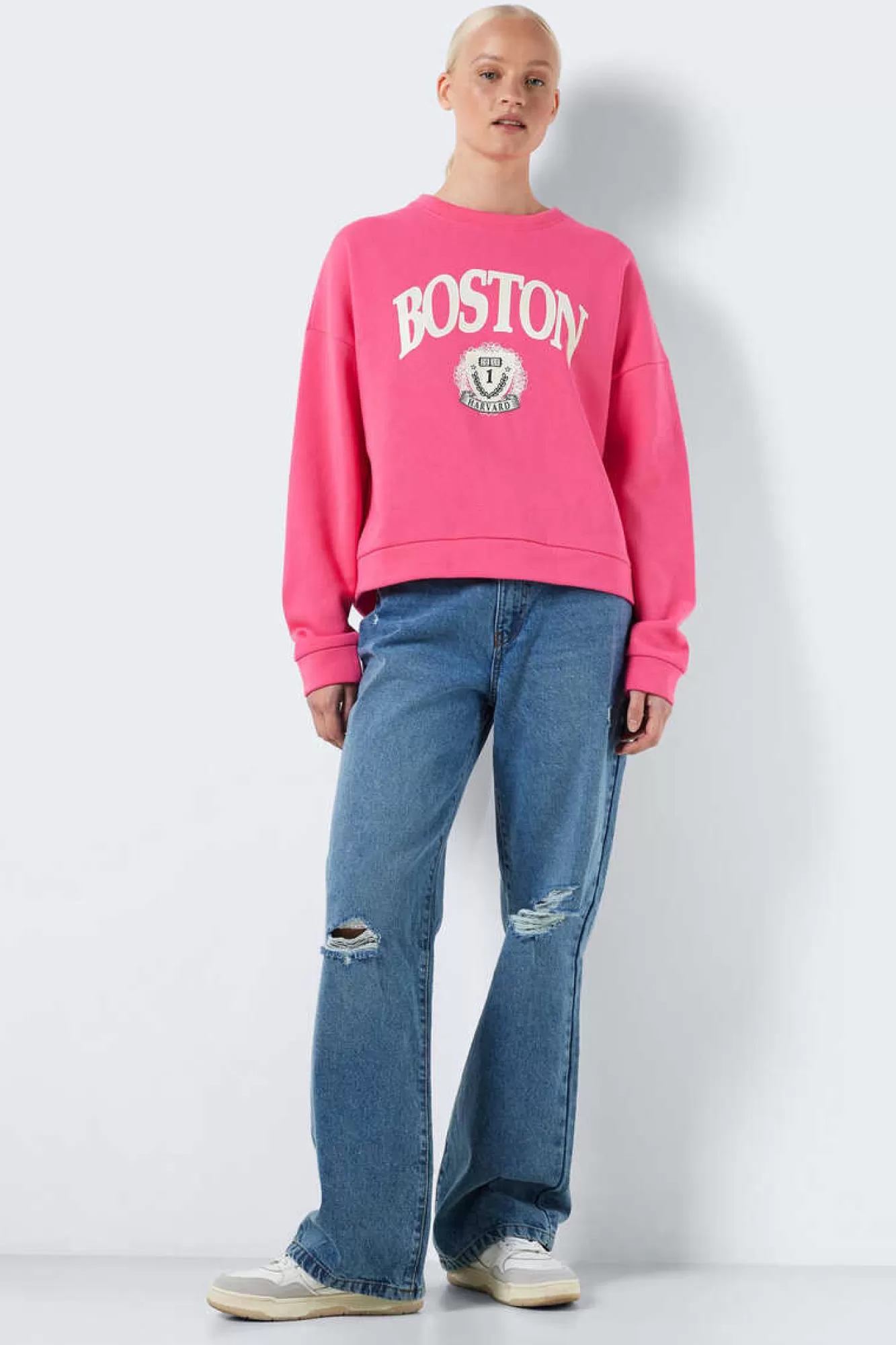 Noisy May Sweatshirt Print A Frente