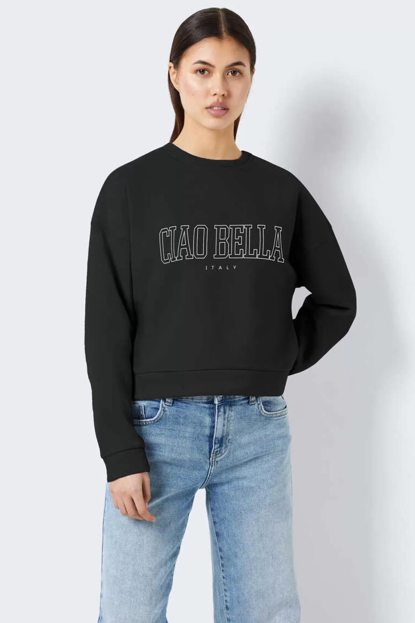 Noisy May Sweatshirt Print A Frente